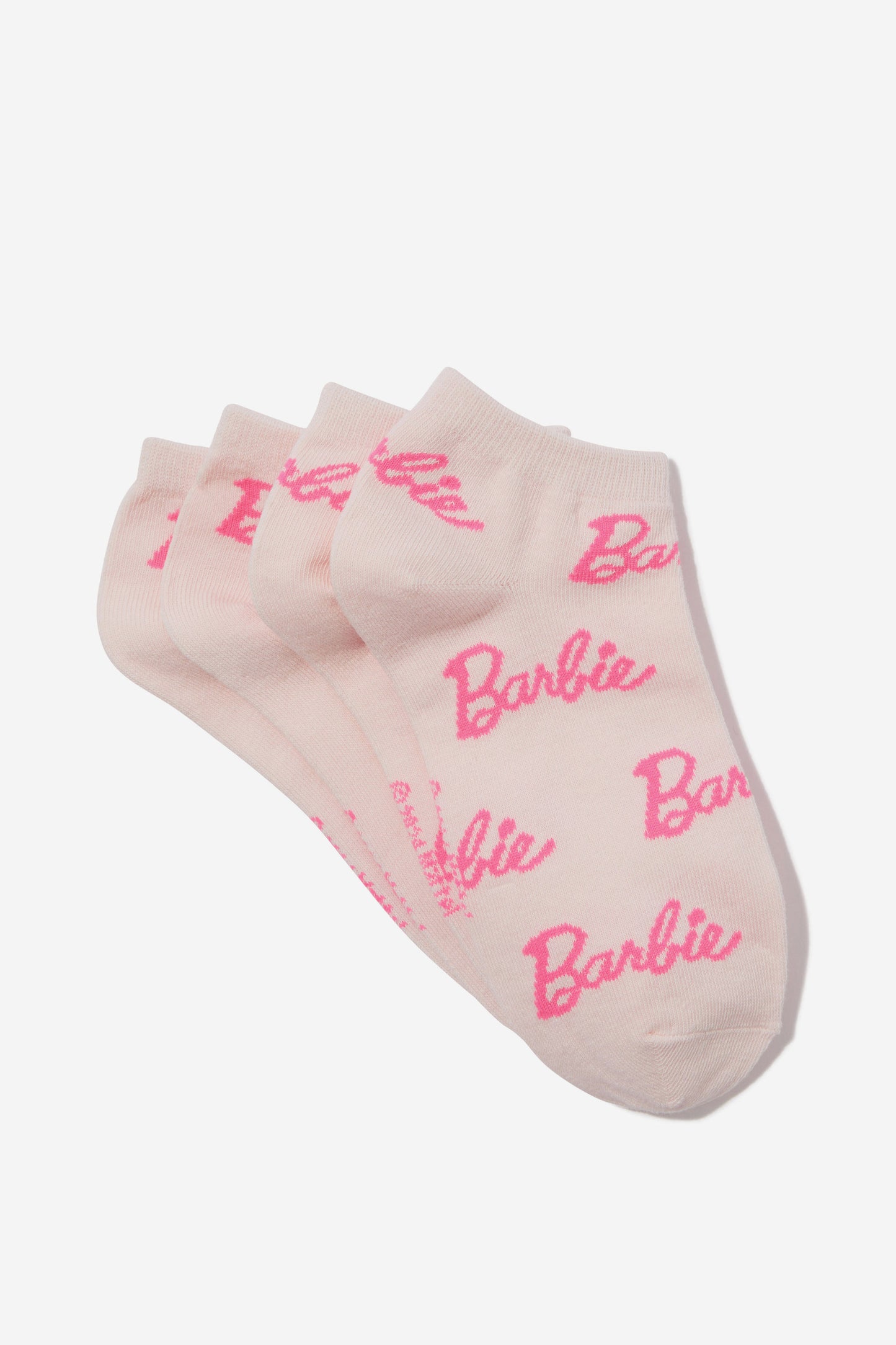 Barbie 2 Pk Of Ankle Socks