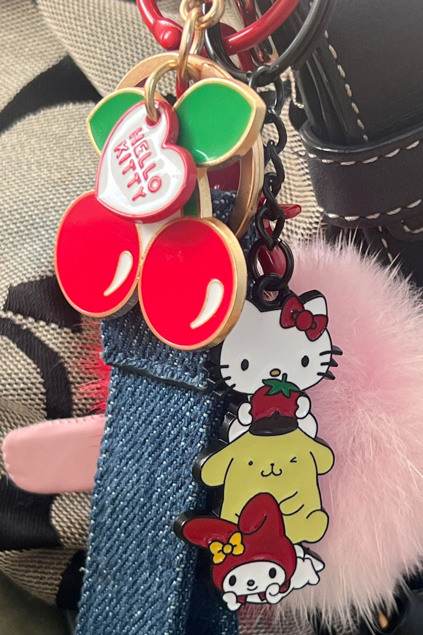 Hello Kitty Enamel Keyring