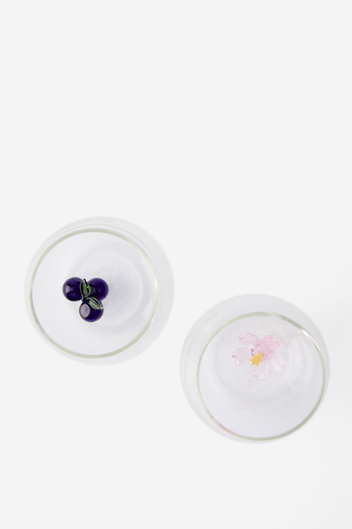 Set Of 2 Glass Icon Tumblers