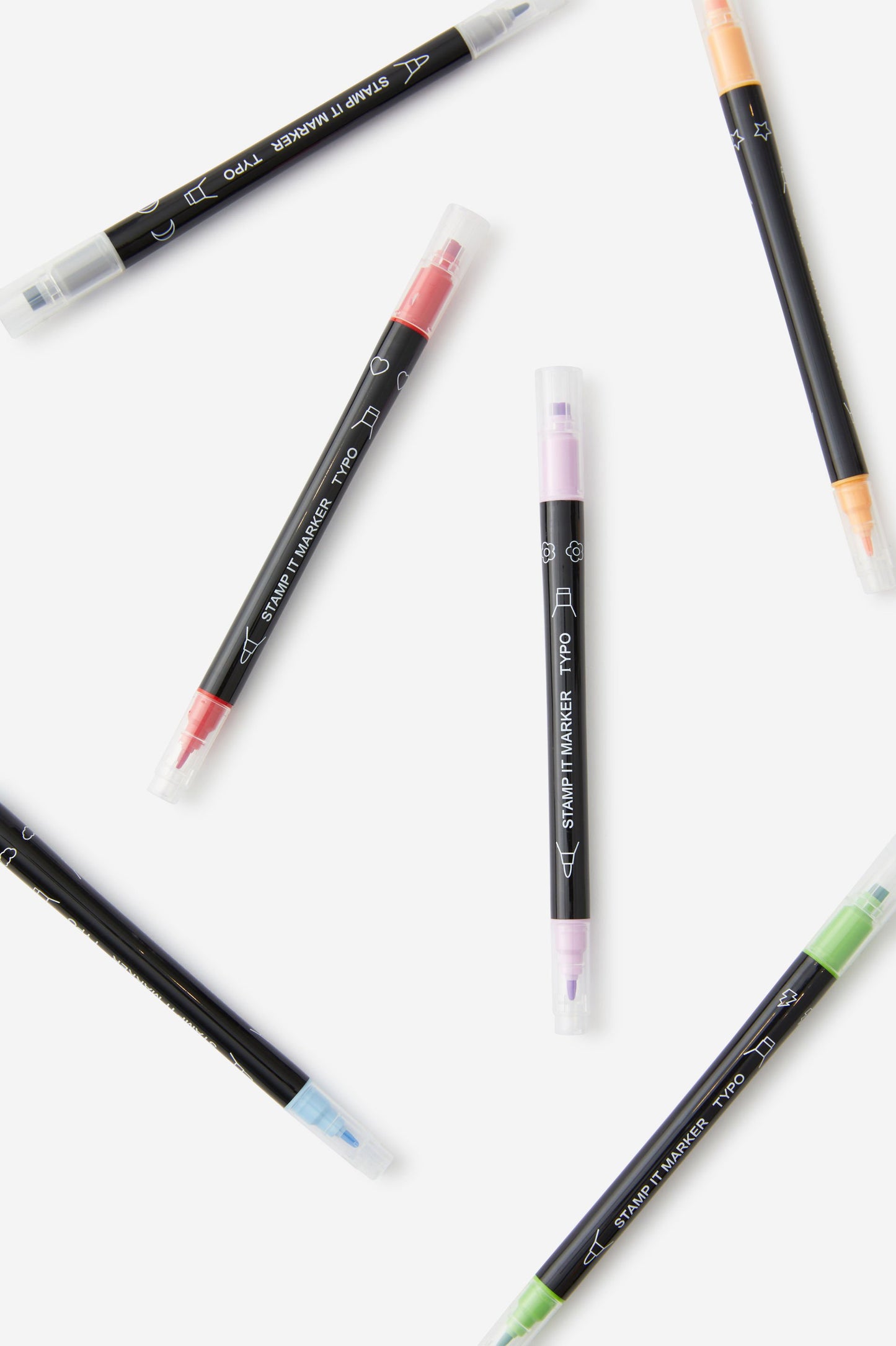 Dual Stamp Markers 6Pk