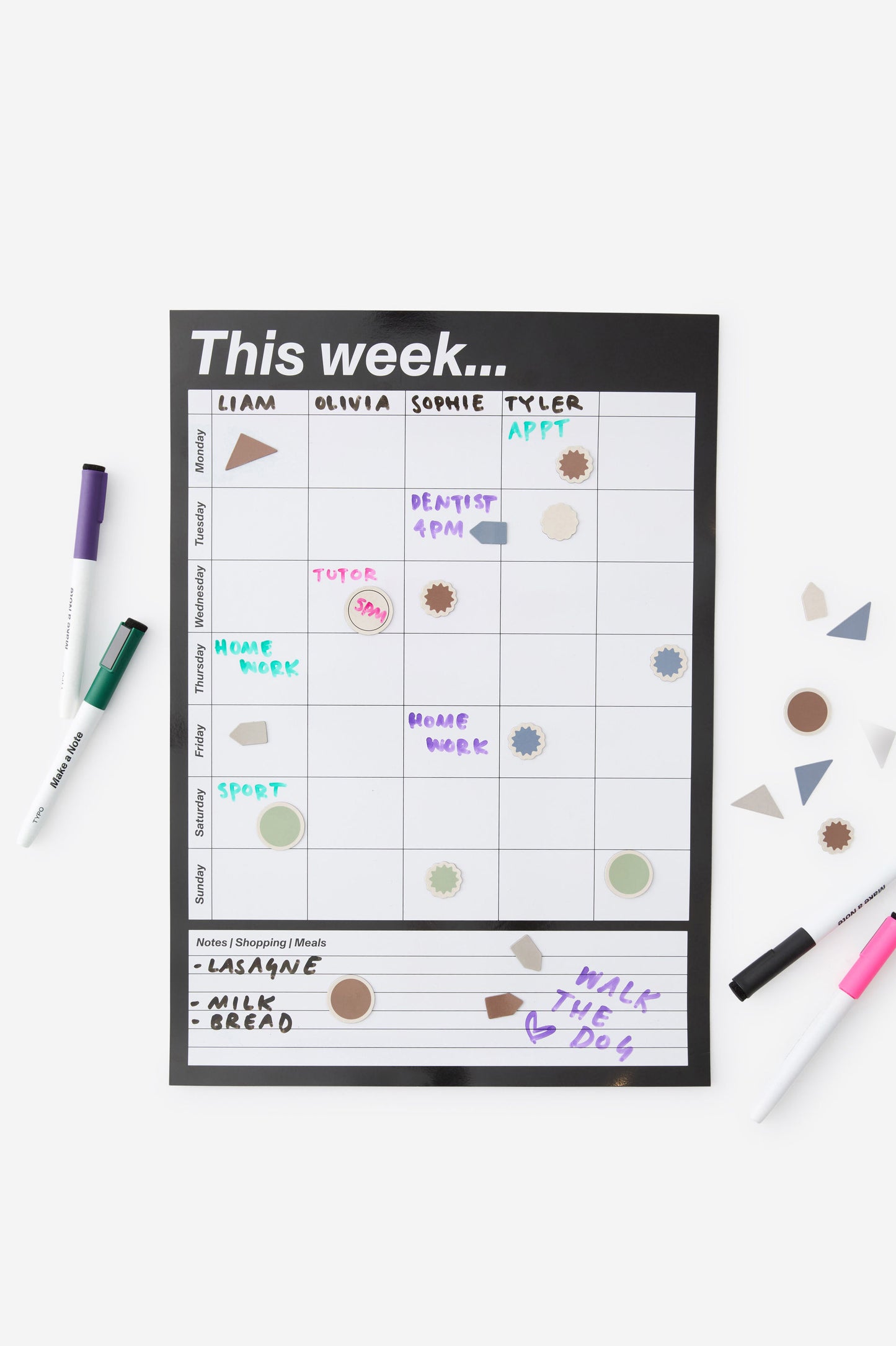 Household A3 Magnetic Planner