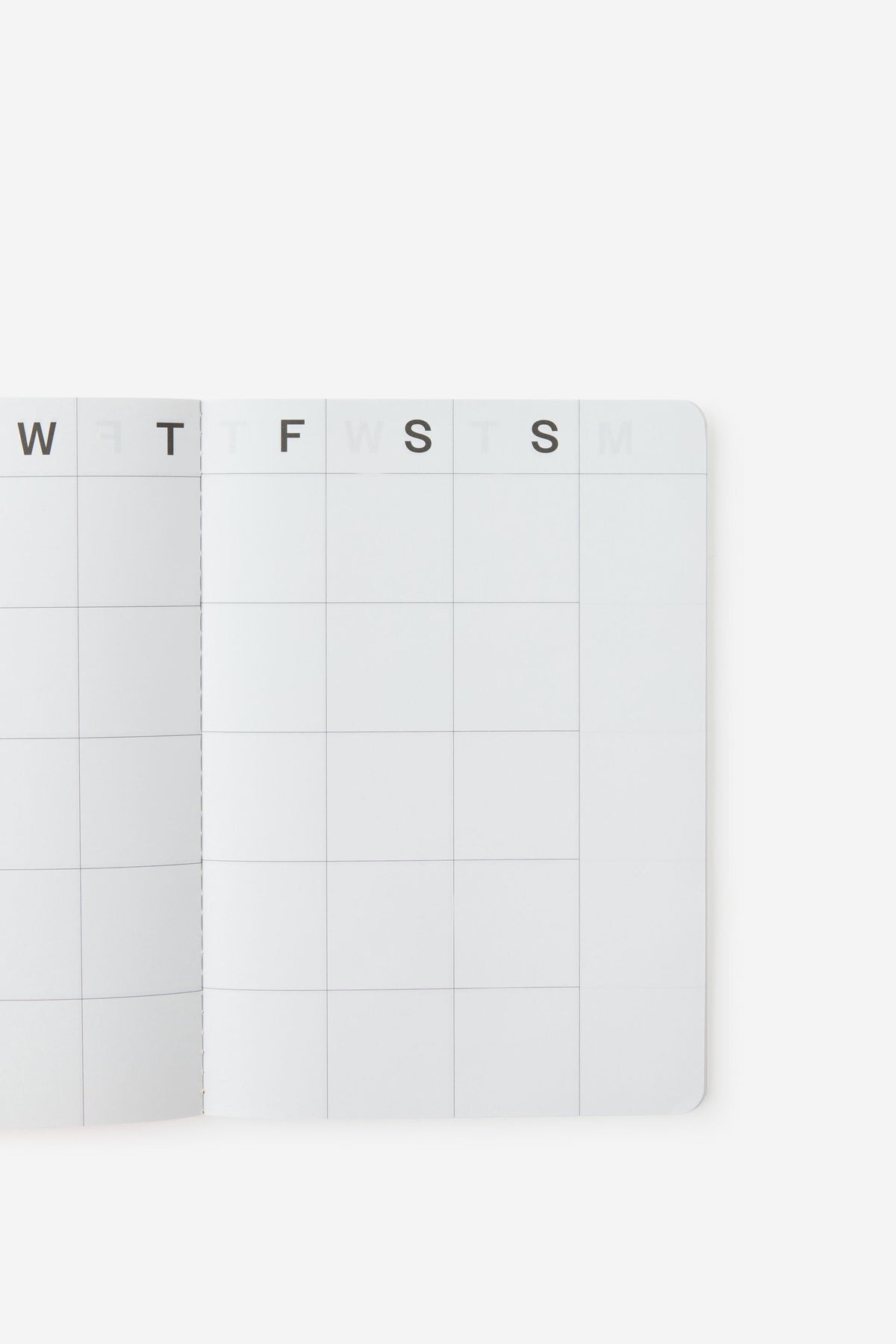 Undated A5 Monthly Open Agenda Diary