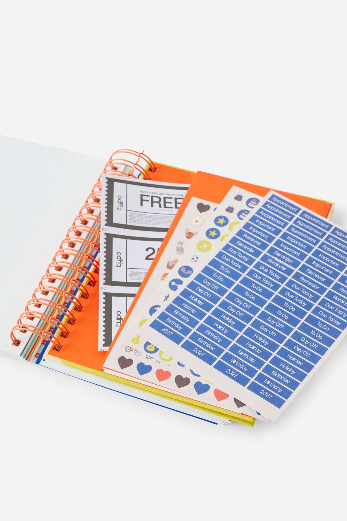 2027 A5 Weekly Bright Days Diary