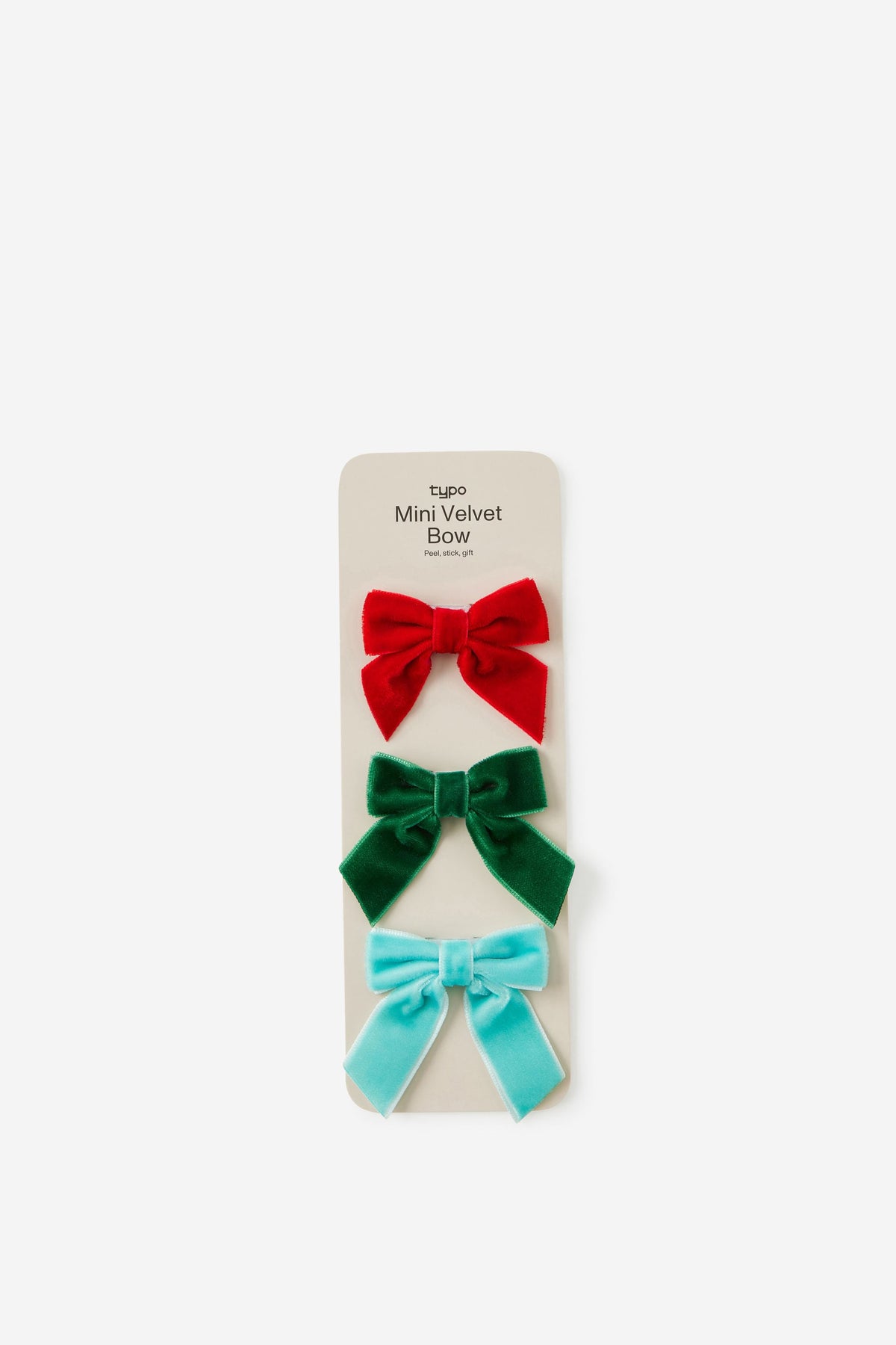 Mini Velvet Bow 3Pk