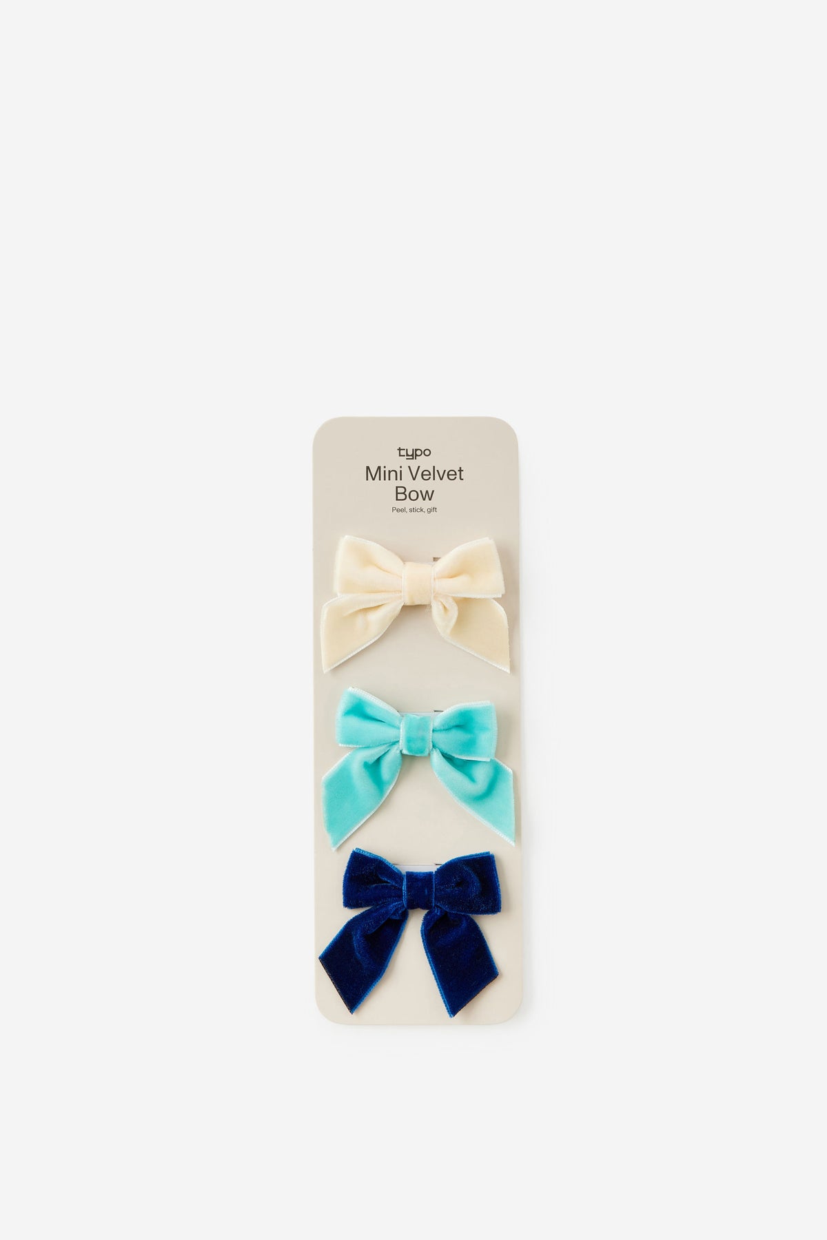 Mini Velvet Bow 3Pk