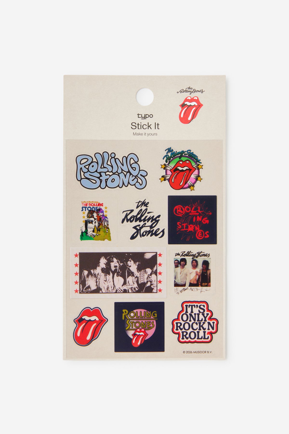 Rolling Stones Sticker Sheet