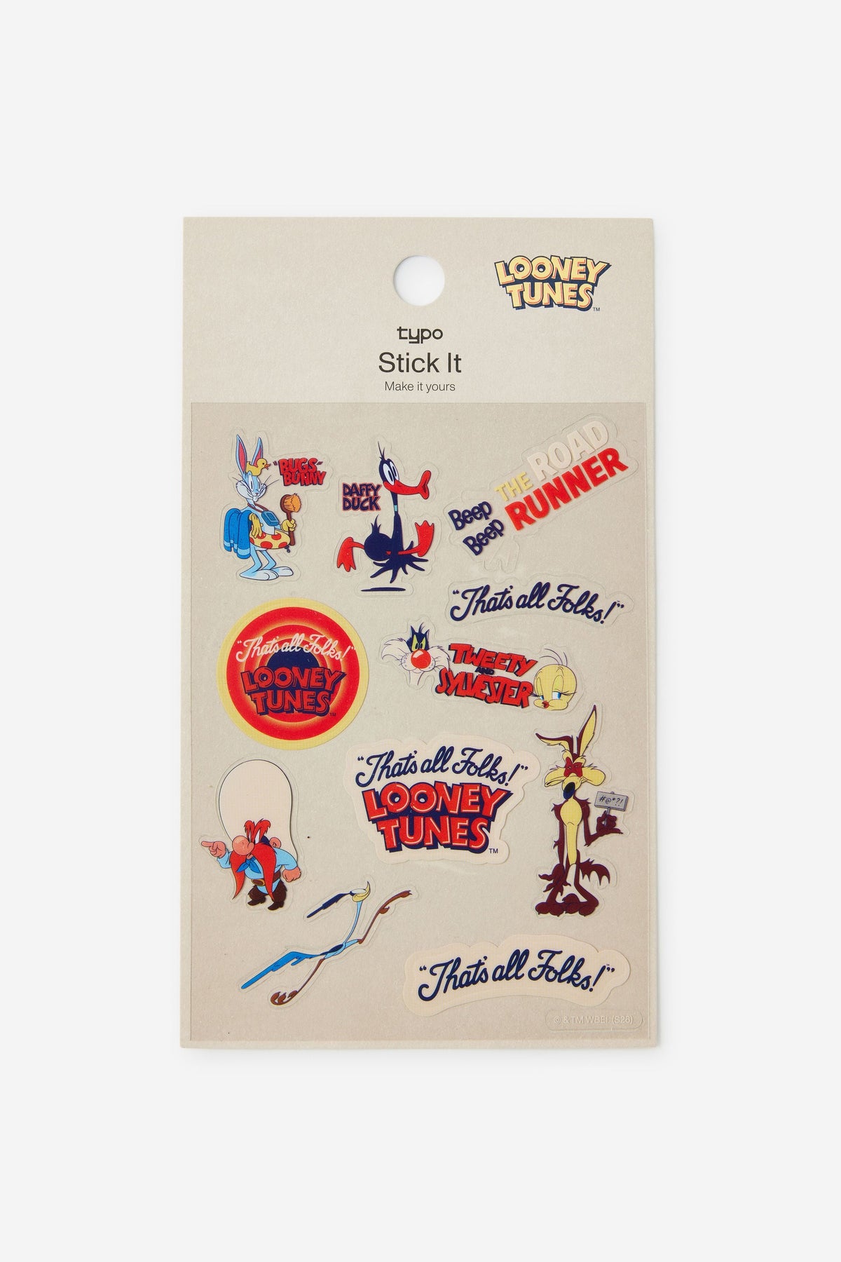 Looney Tunes Sticker Sheet