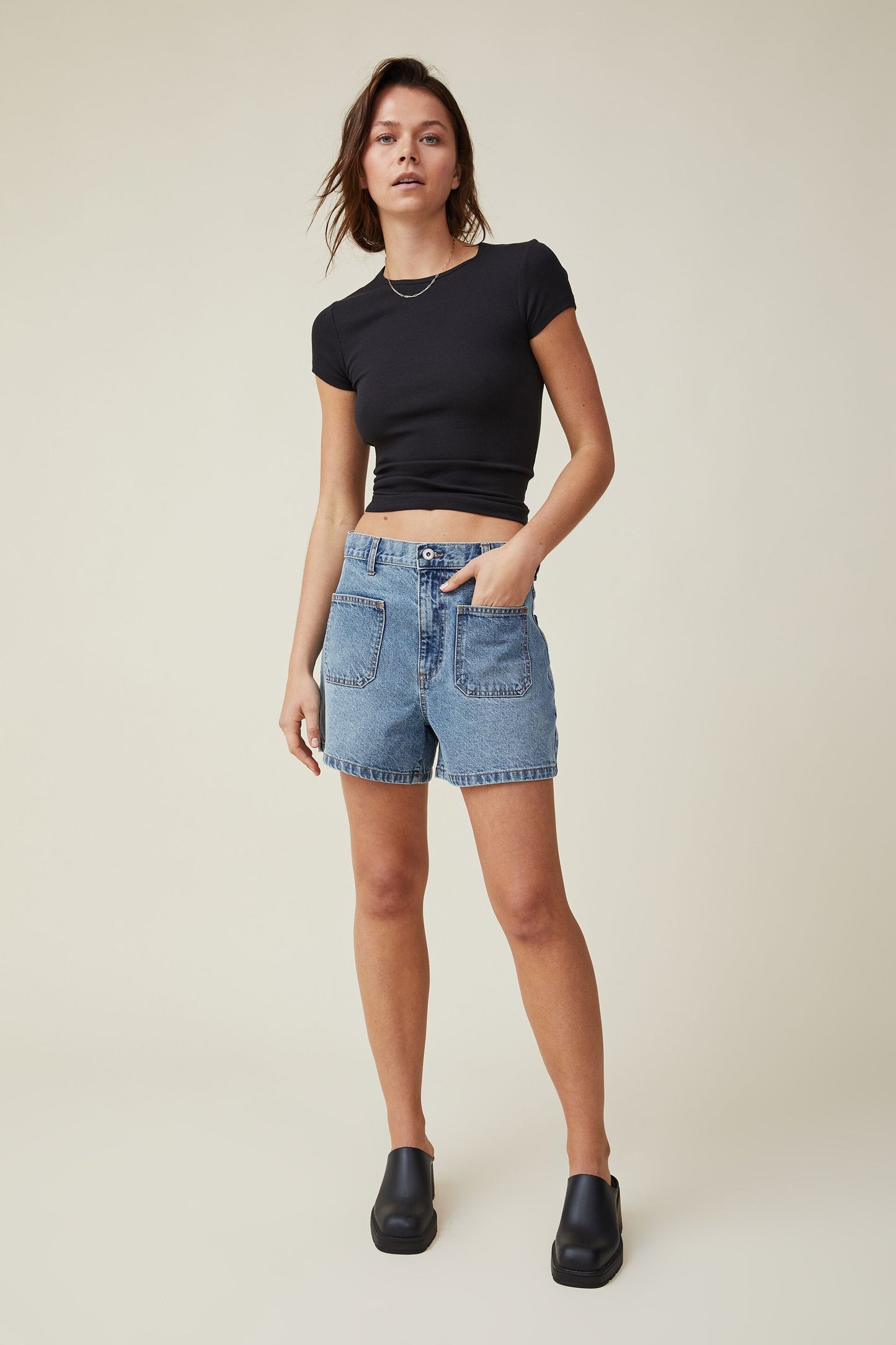 The One Organic Rib Crew Short Sleeve Tee