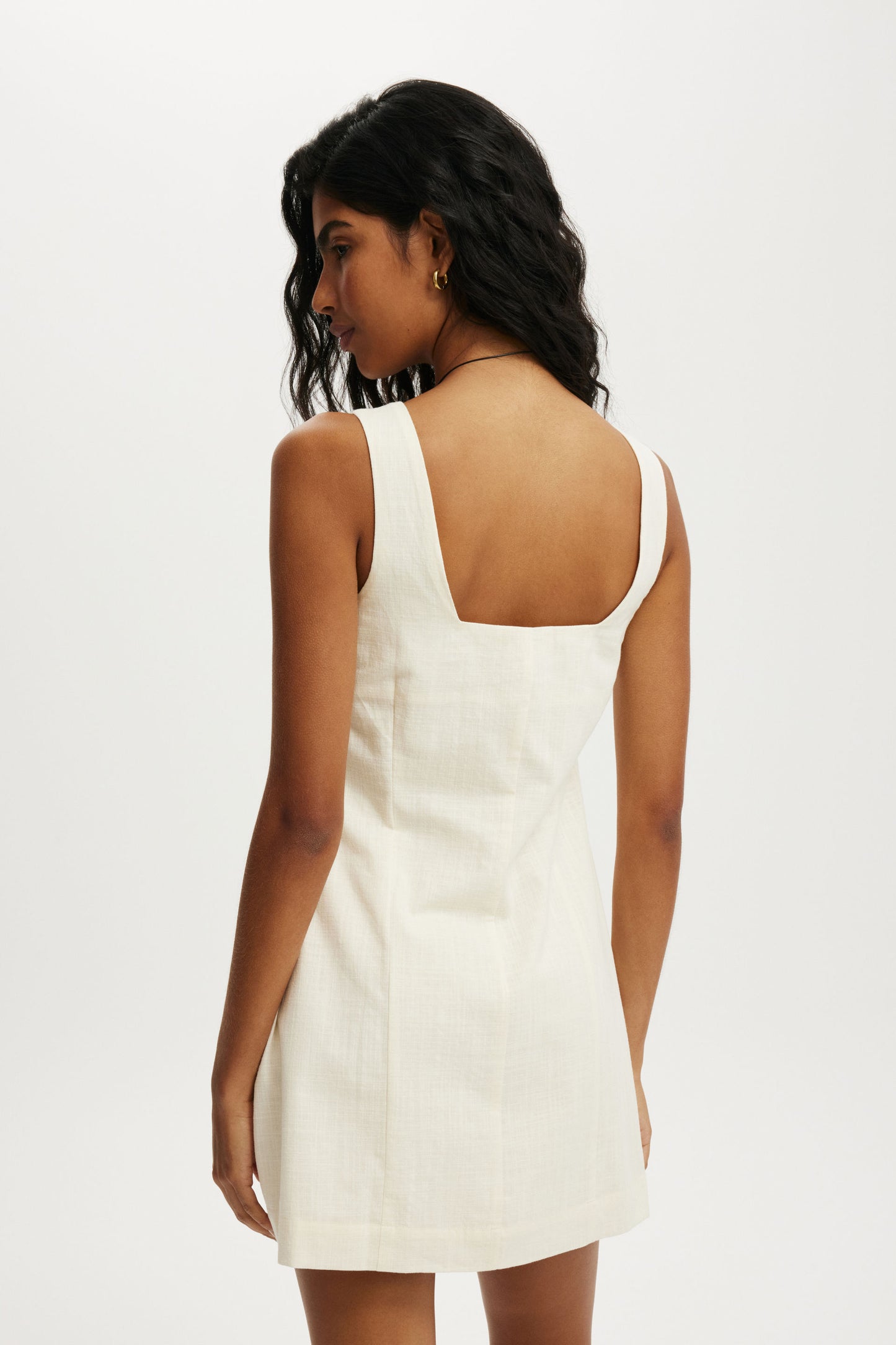 Square Neck Mini Dress