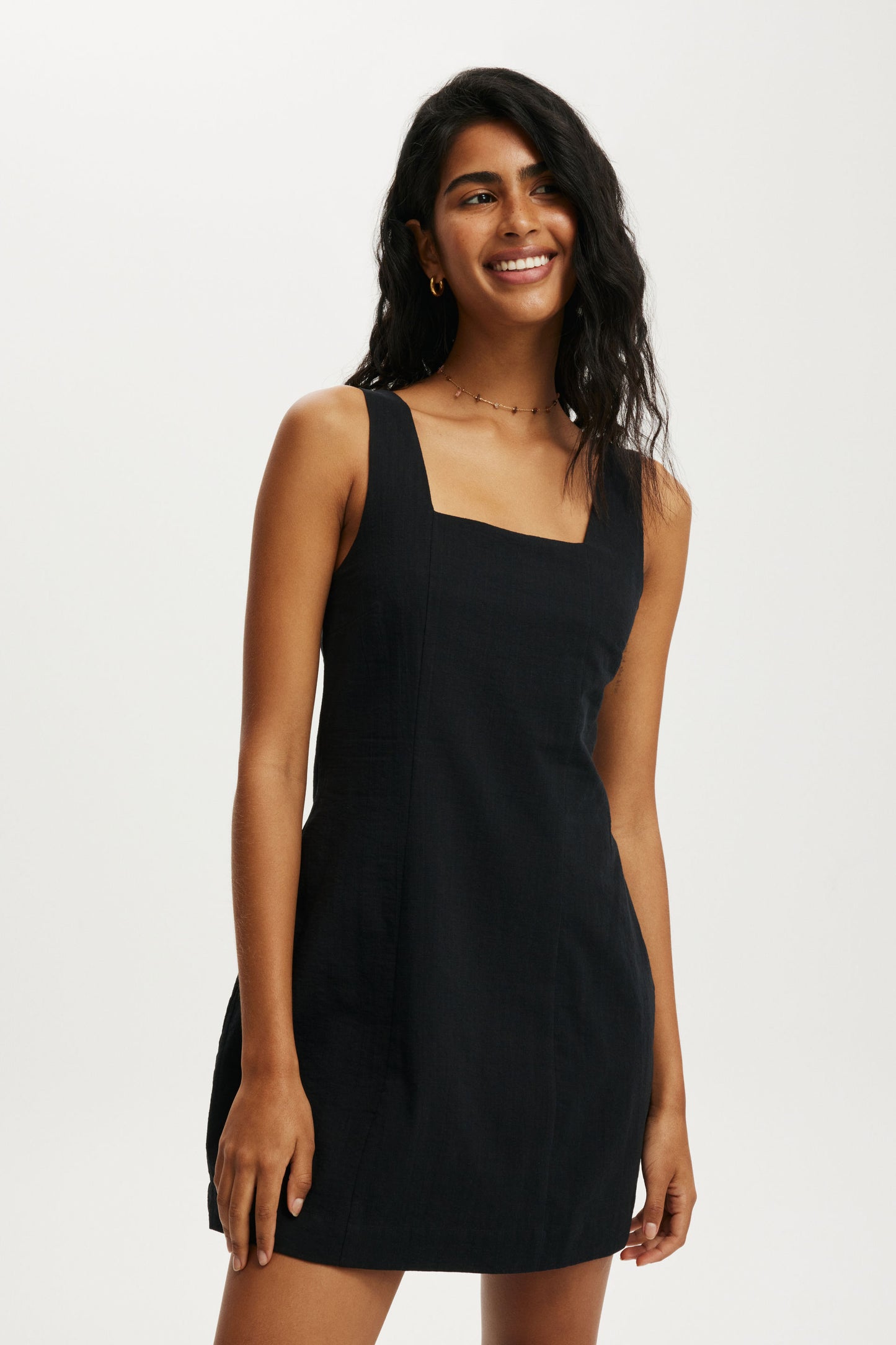 Square Neck Mini Dress