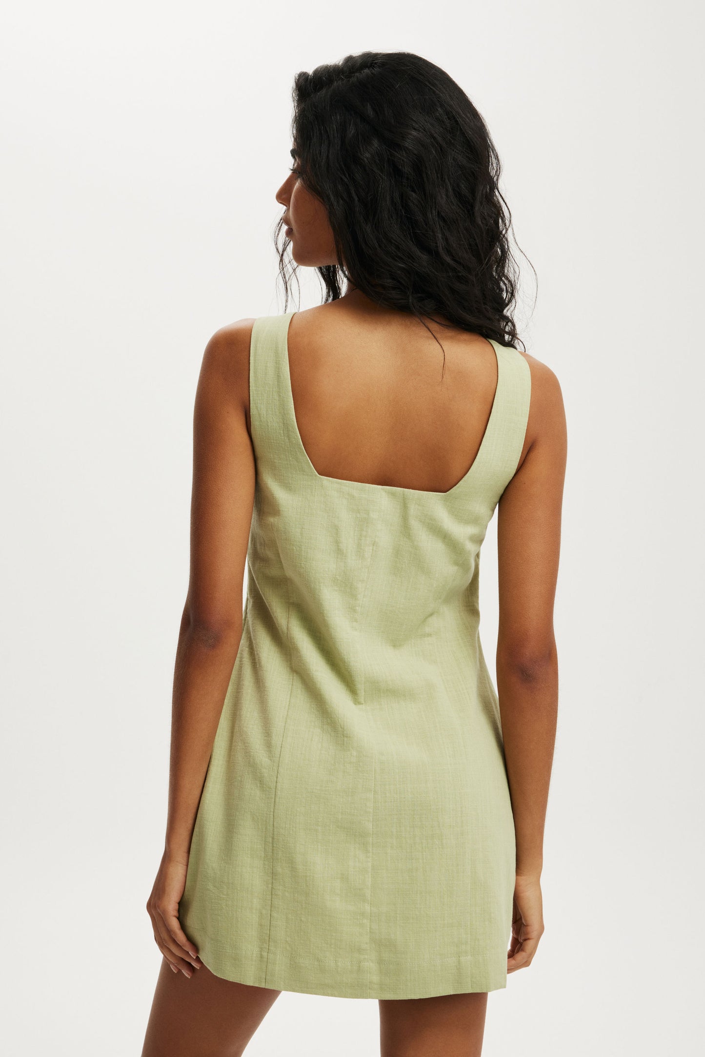 Square Neck Mini Dress