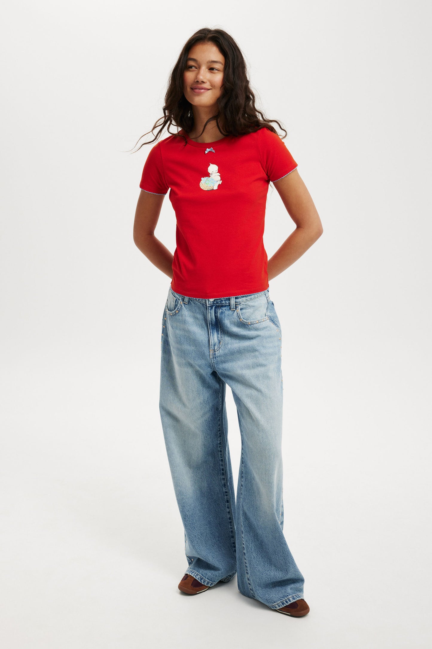 Kewpie Fitted Longline Tee