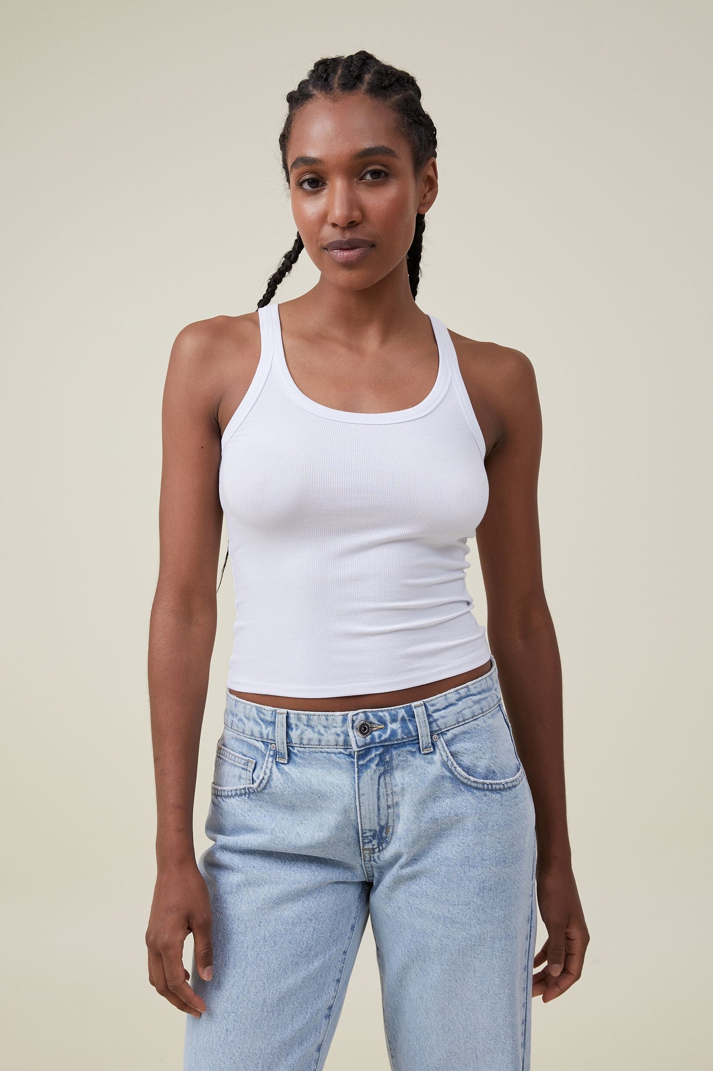 Staple Rib Scoop Neck Tank