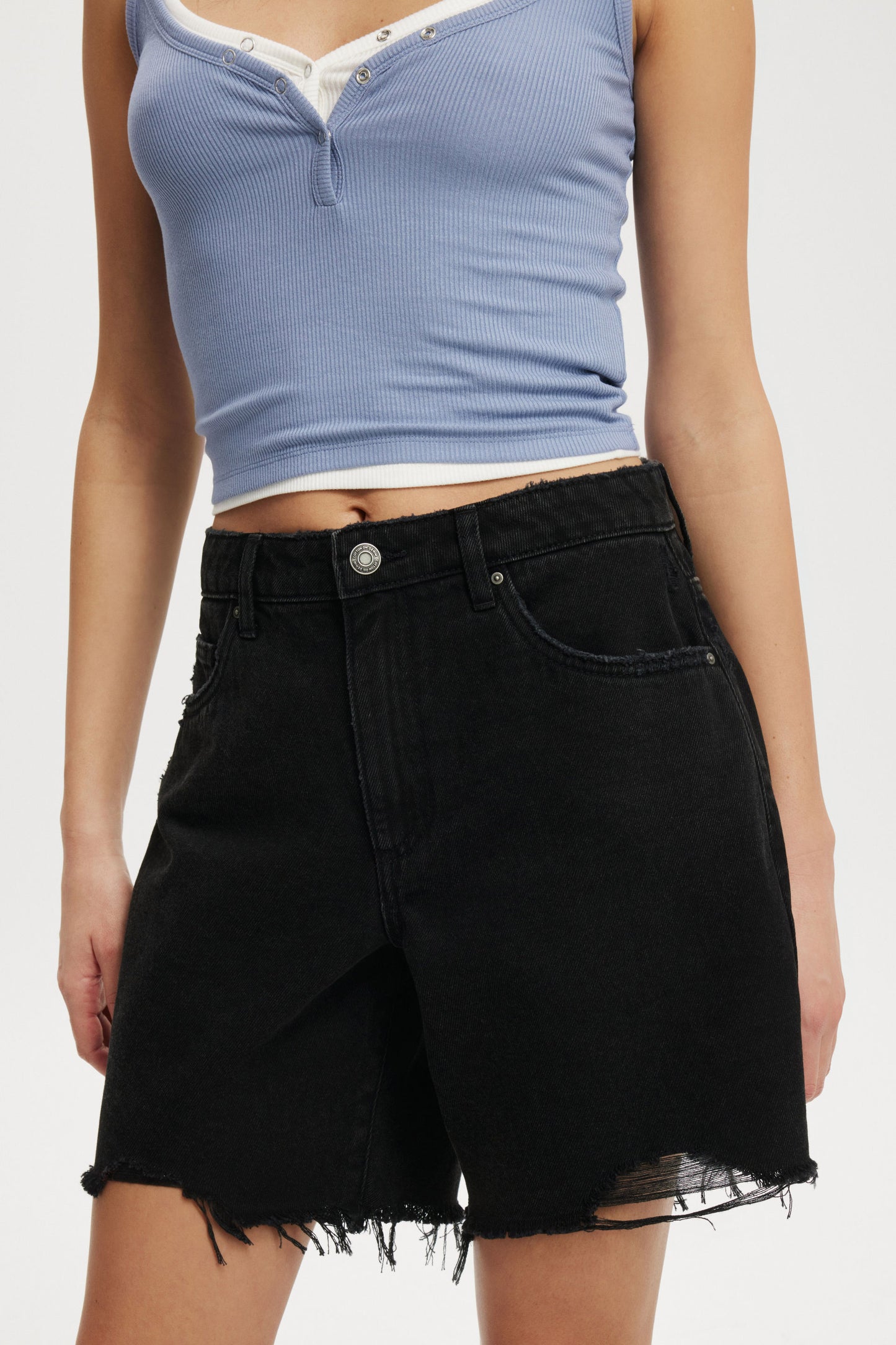 Relaxed Denim Short
