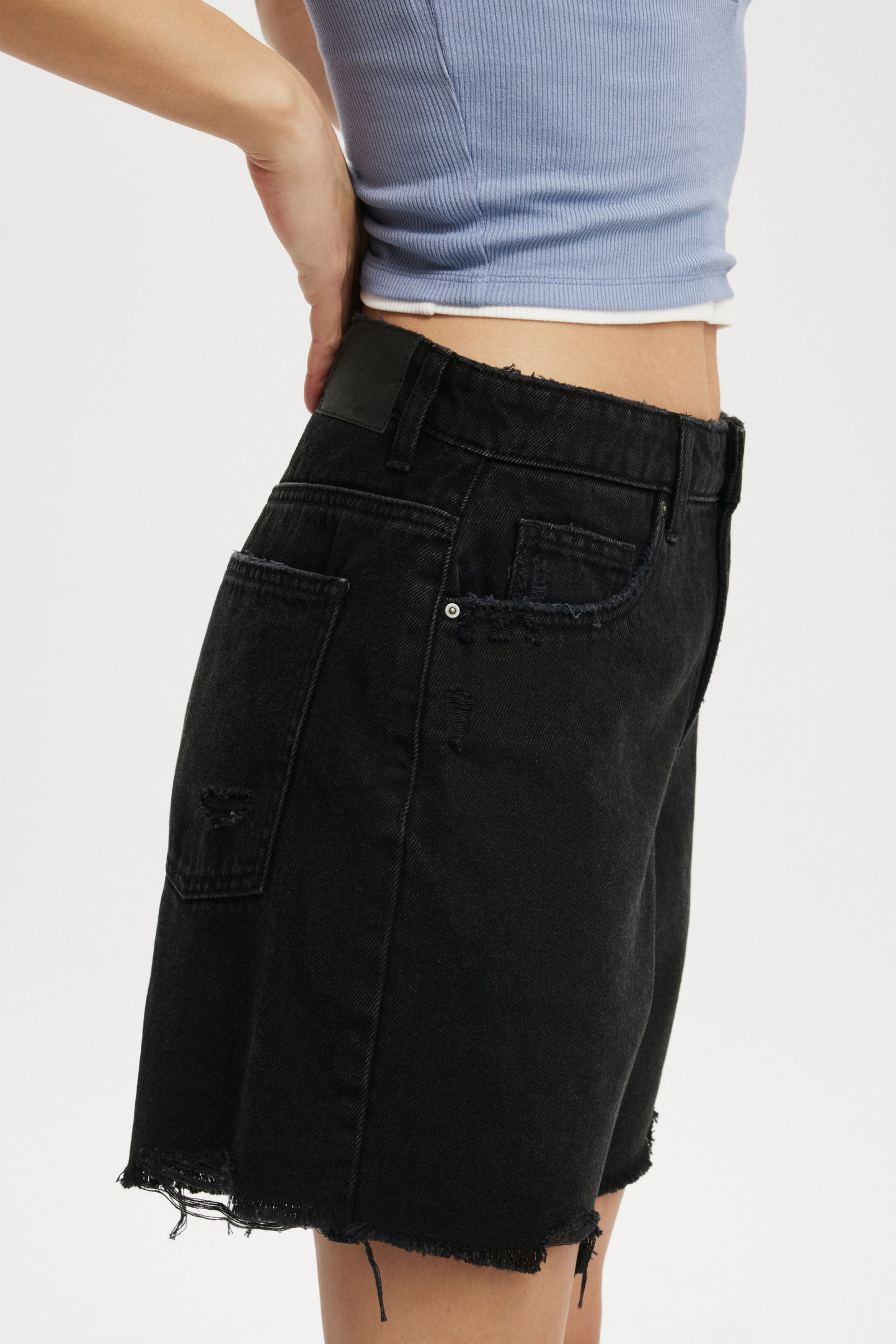 Relaxed Denim Short