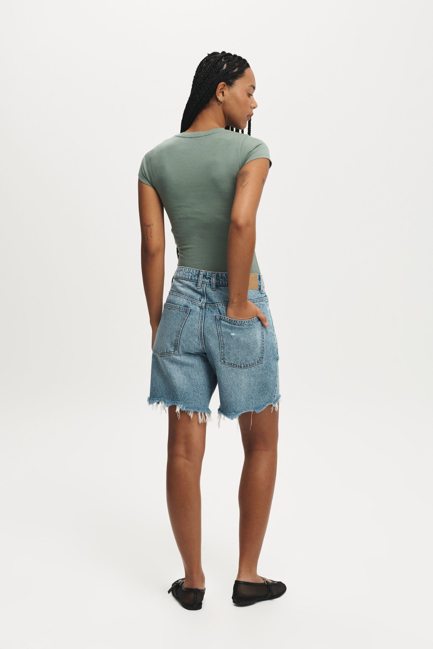 Relaxed Denim Short