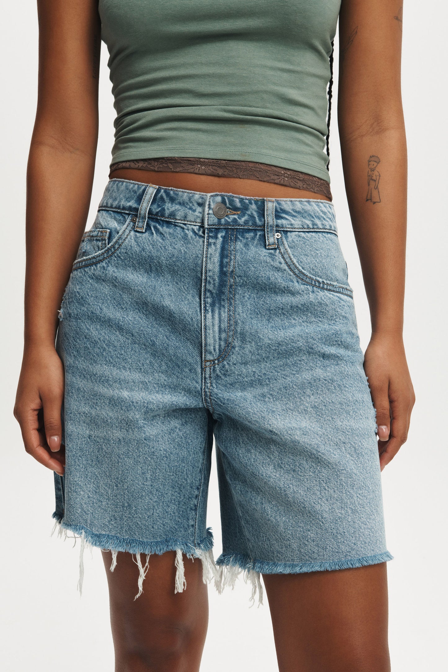 Relaxed Denim Short