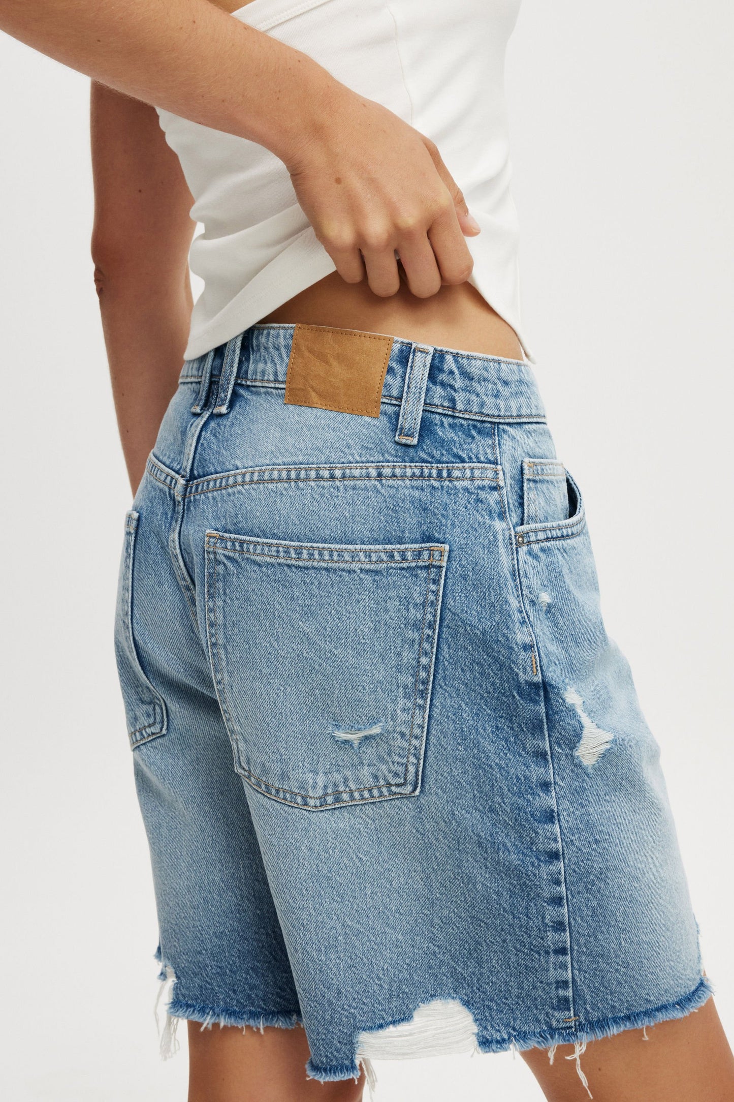 Relaxed Denim Short