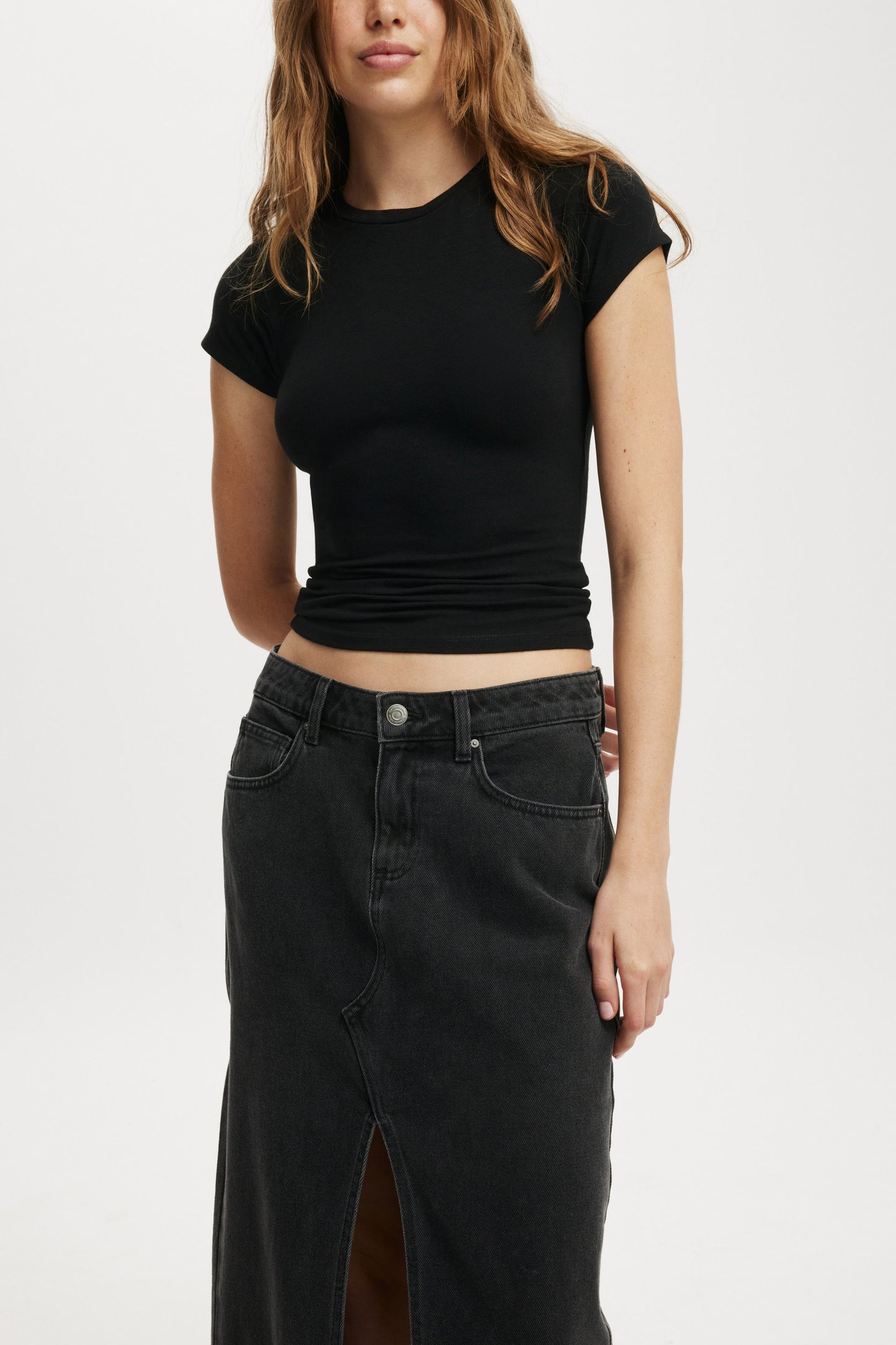 Bailey Denim Maxi Skirt