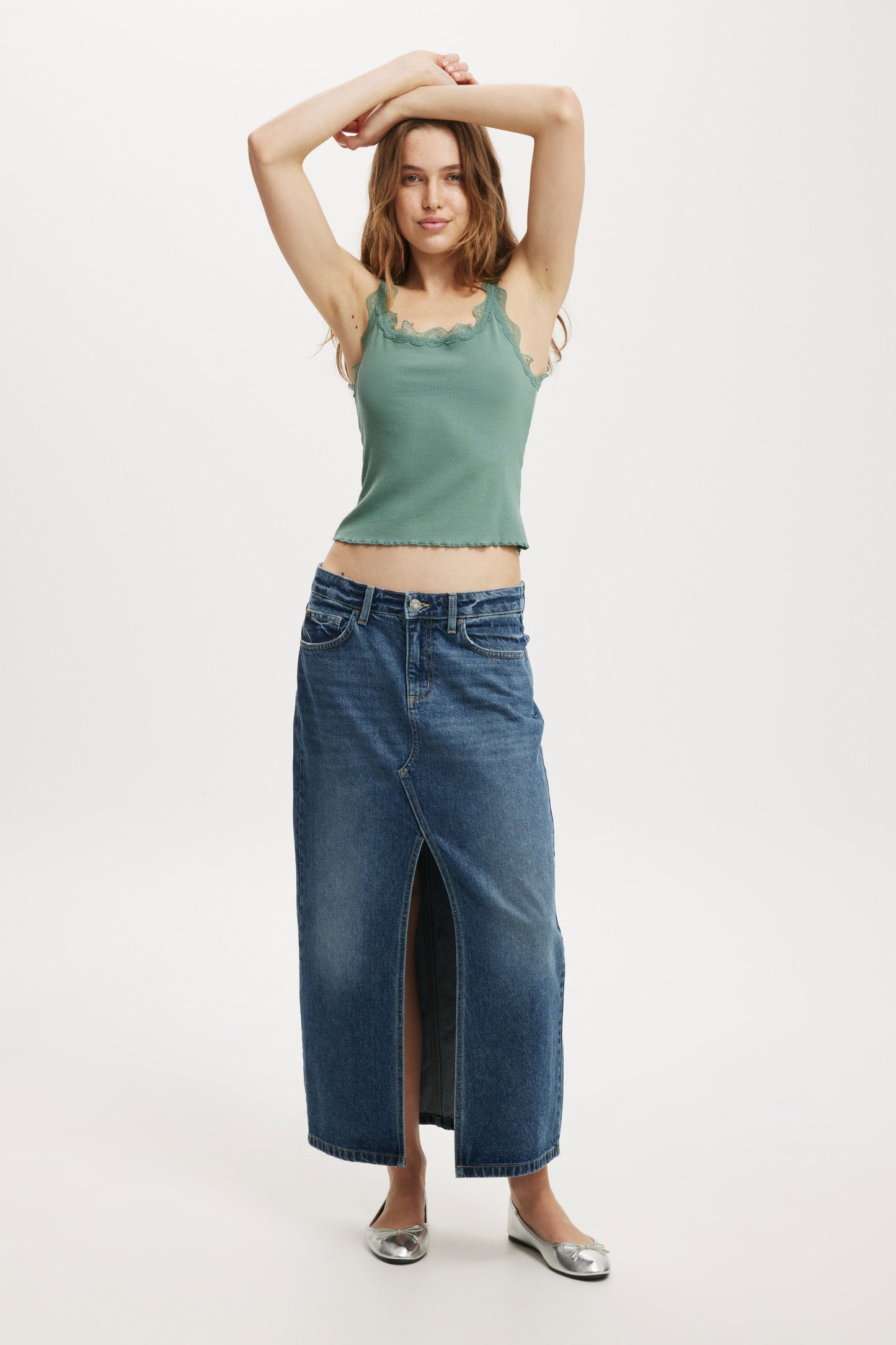 Bailey Denim Maxi Skirt
