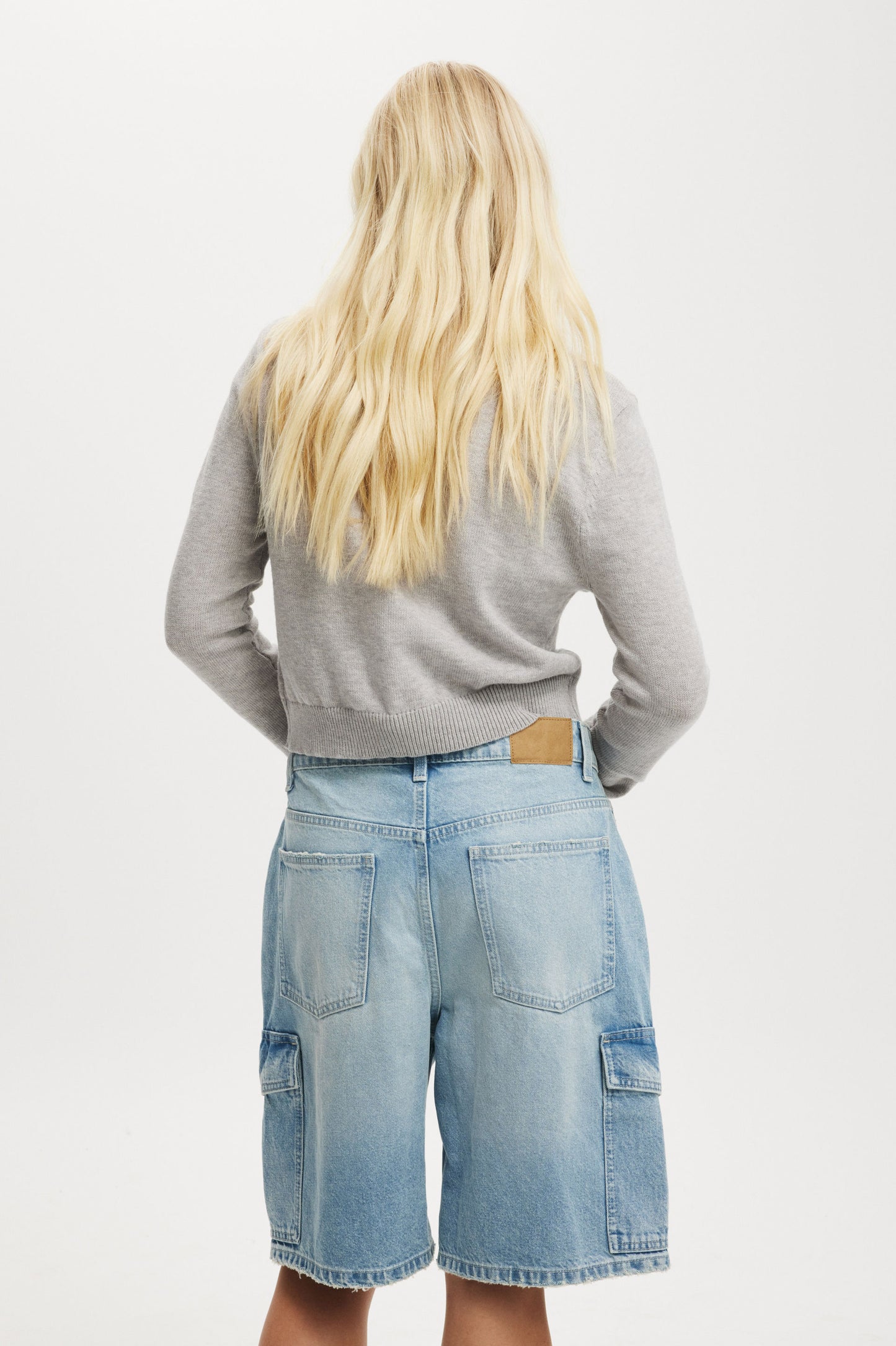 Super Baggy Cargo Denim Jort