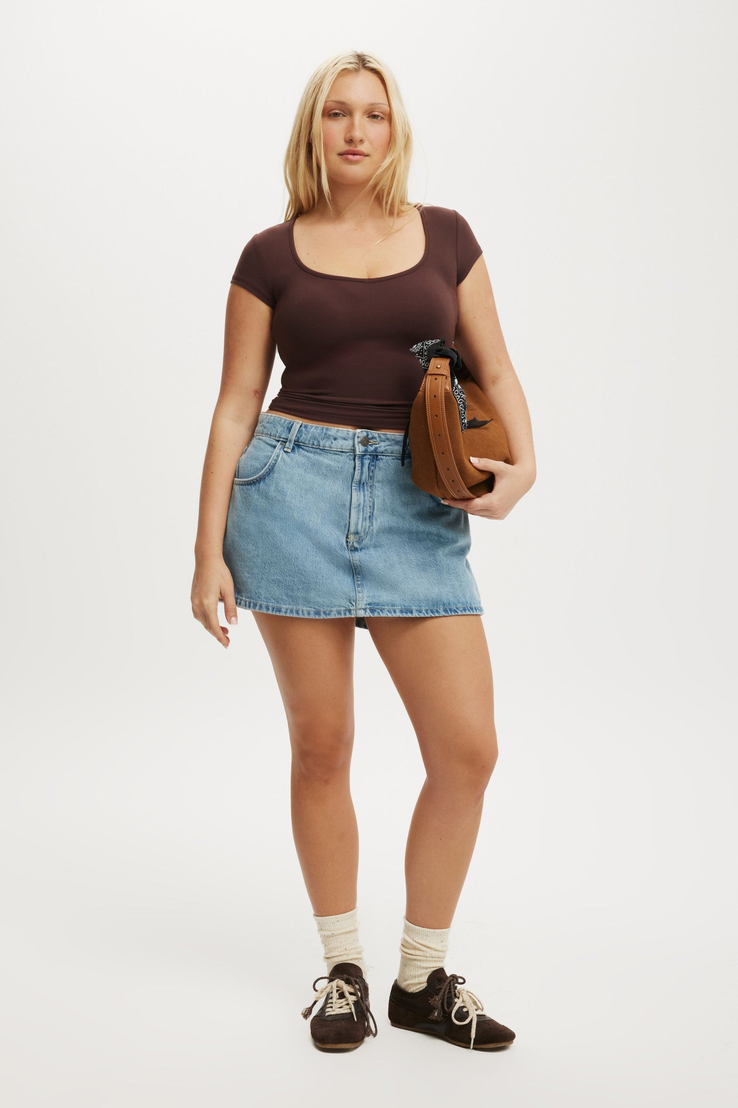 Mini Denim Skort