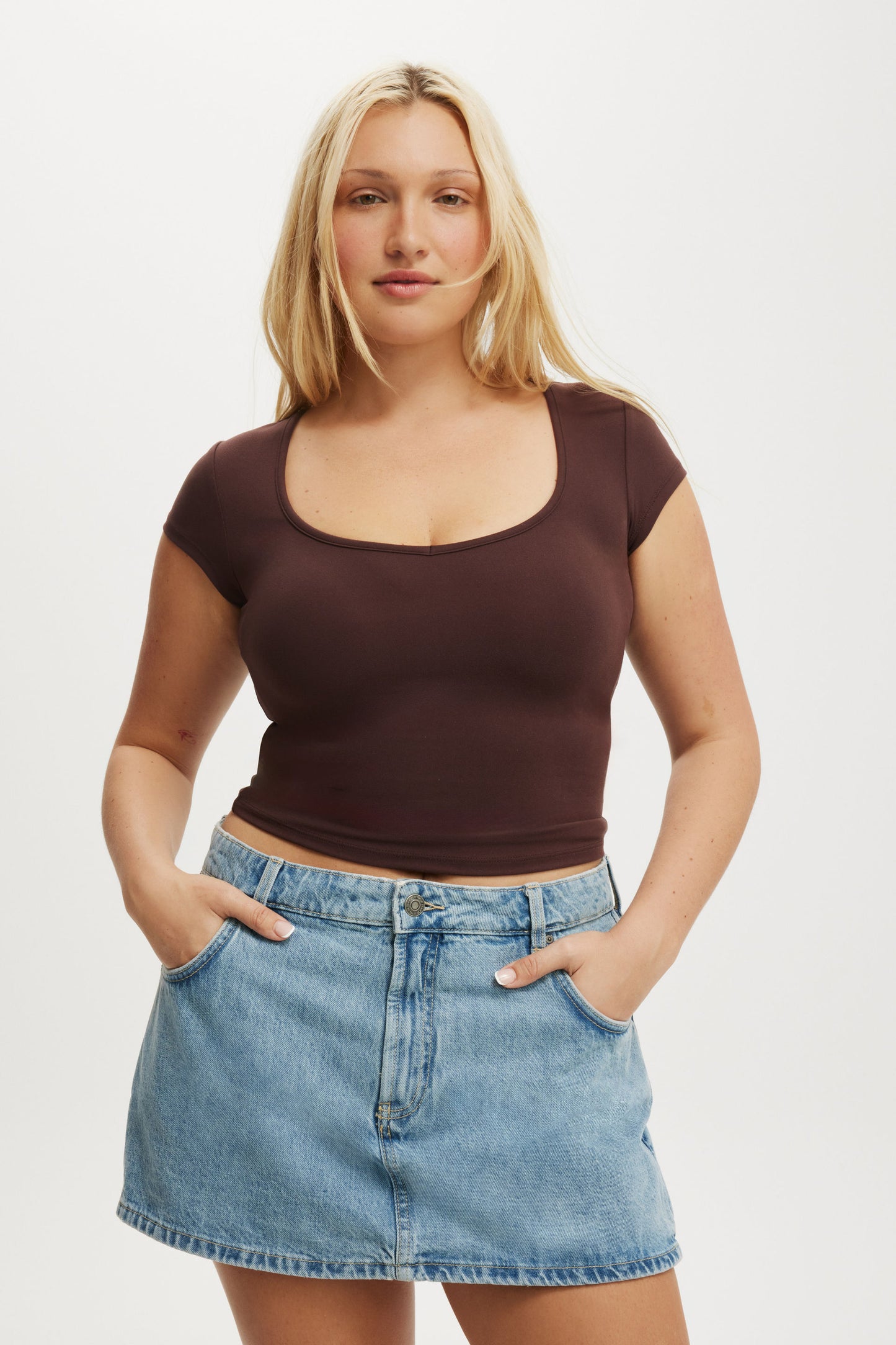 Mini Denim Skort