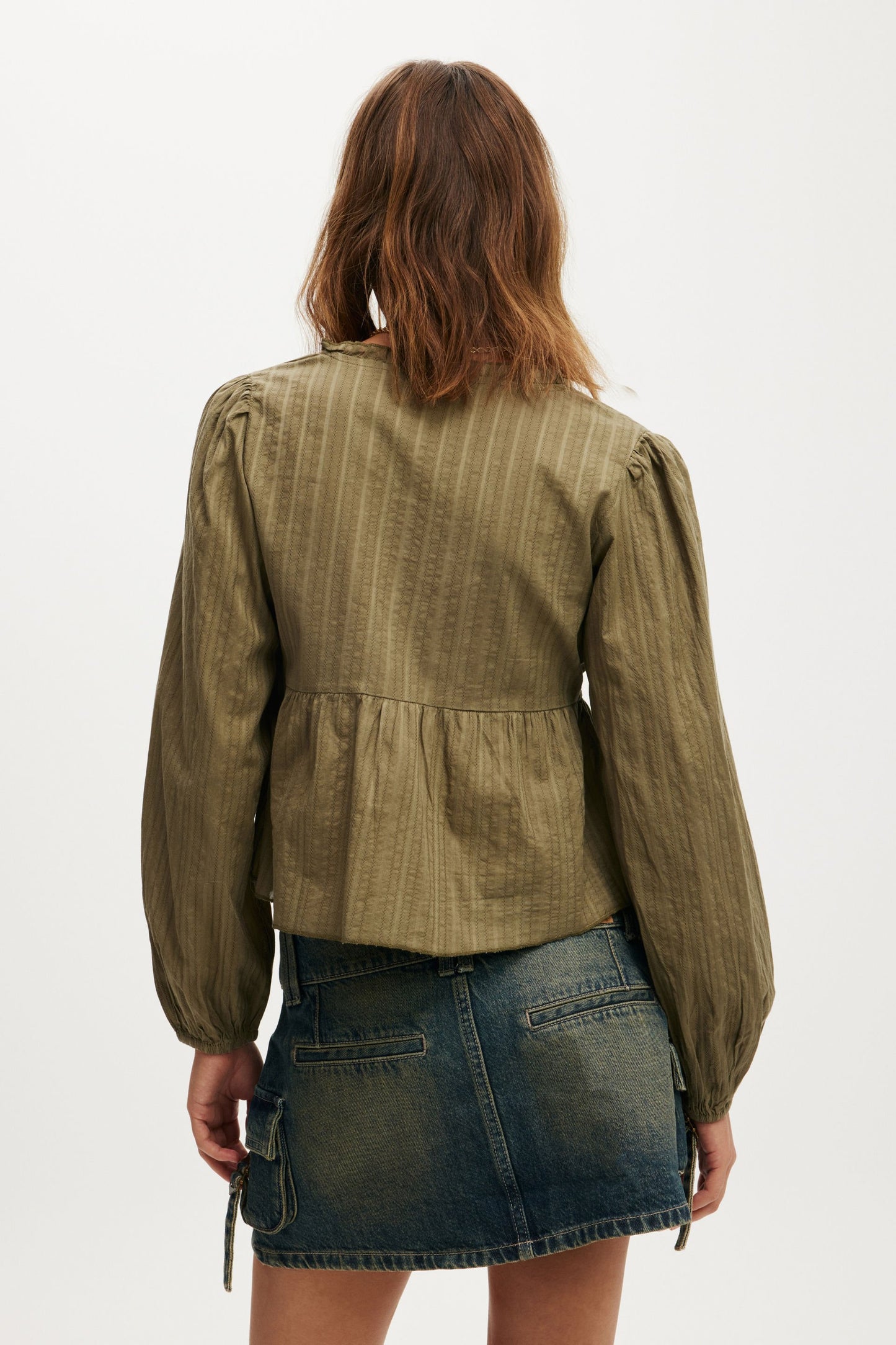 Cargo Denim Mini Skirt