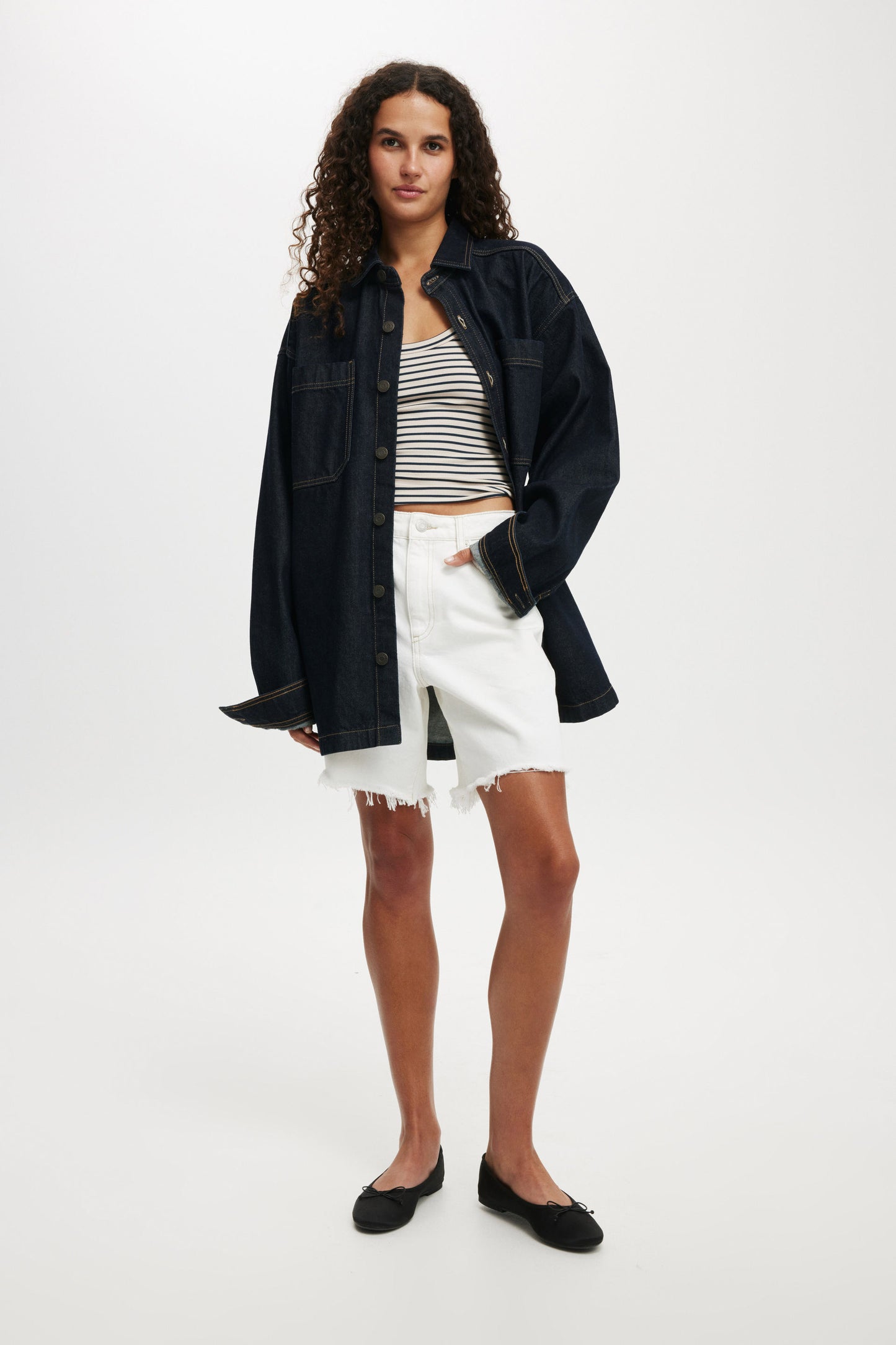 Oversized Denim Shirt