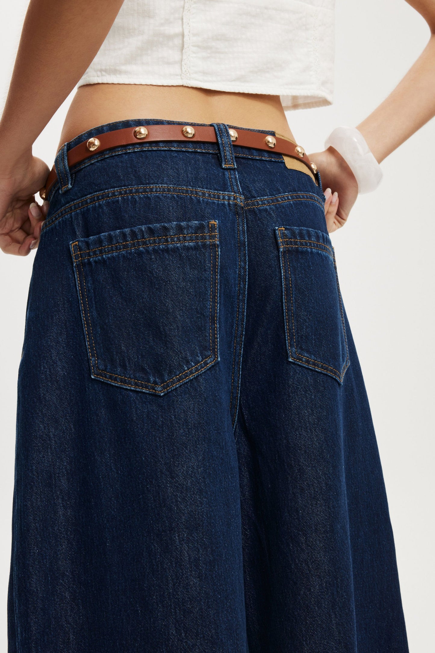 Lyocell Wide Denim Jort