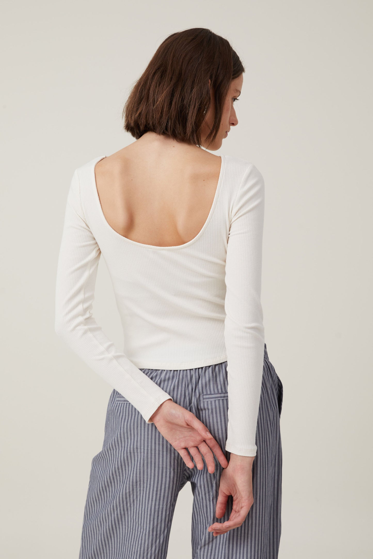 Margot Boat Neck Long Sleeve Top