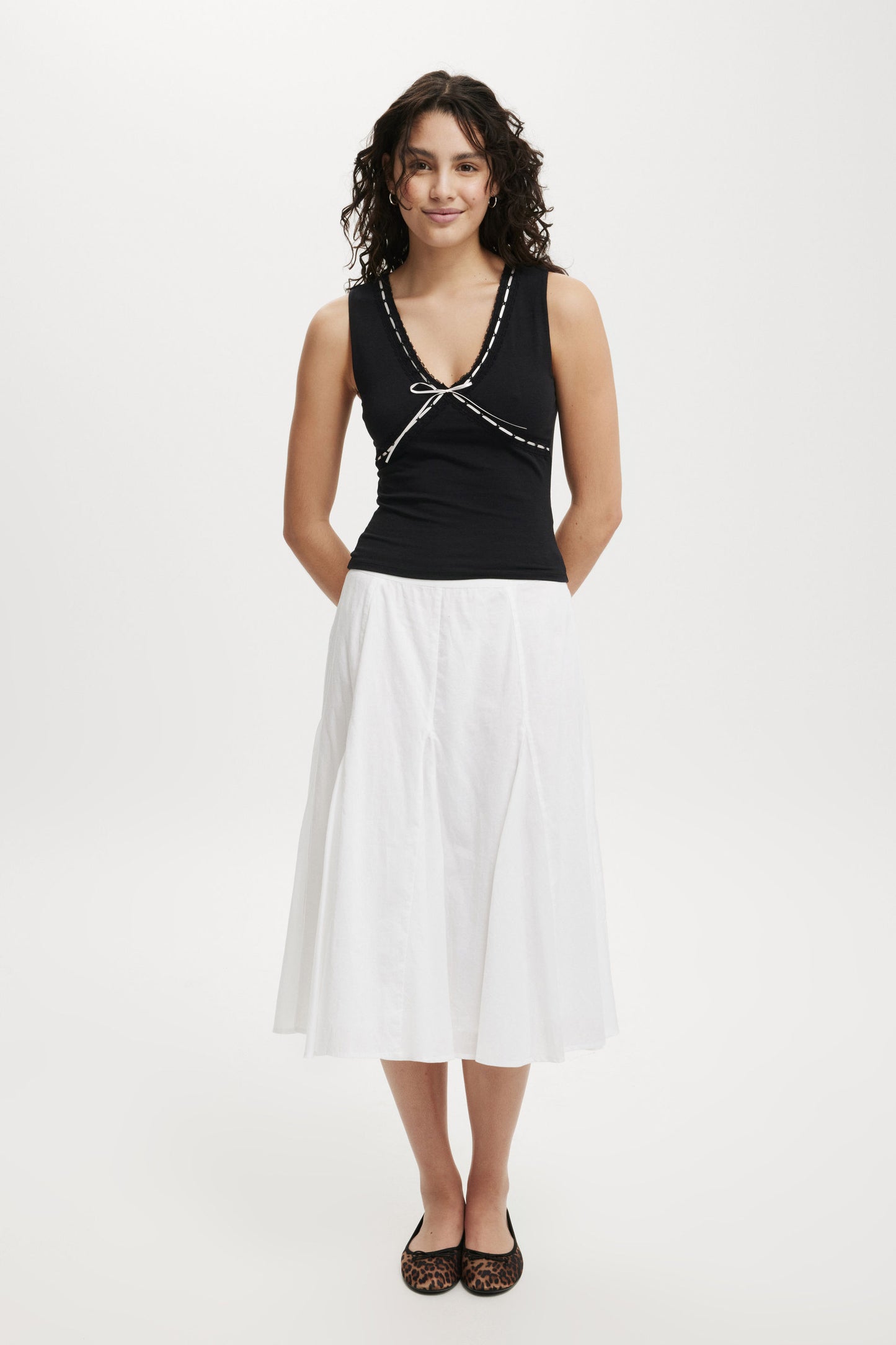 Sofia Ribbon Trim Tank