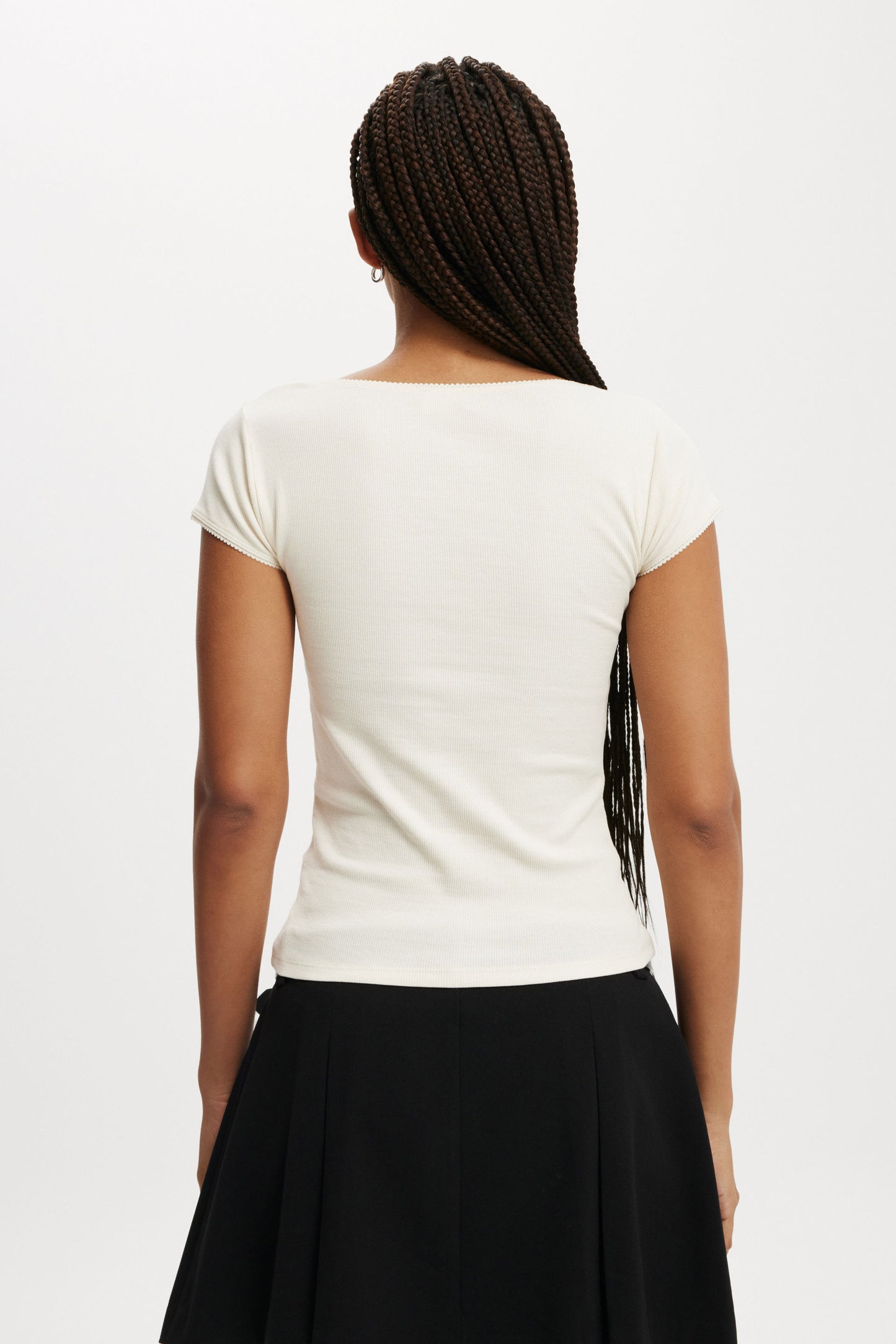 Lou Square Neck Short Sleeve