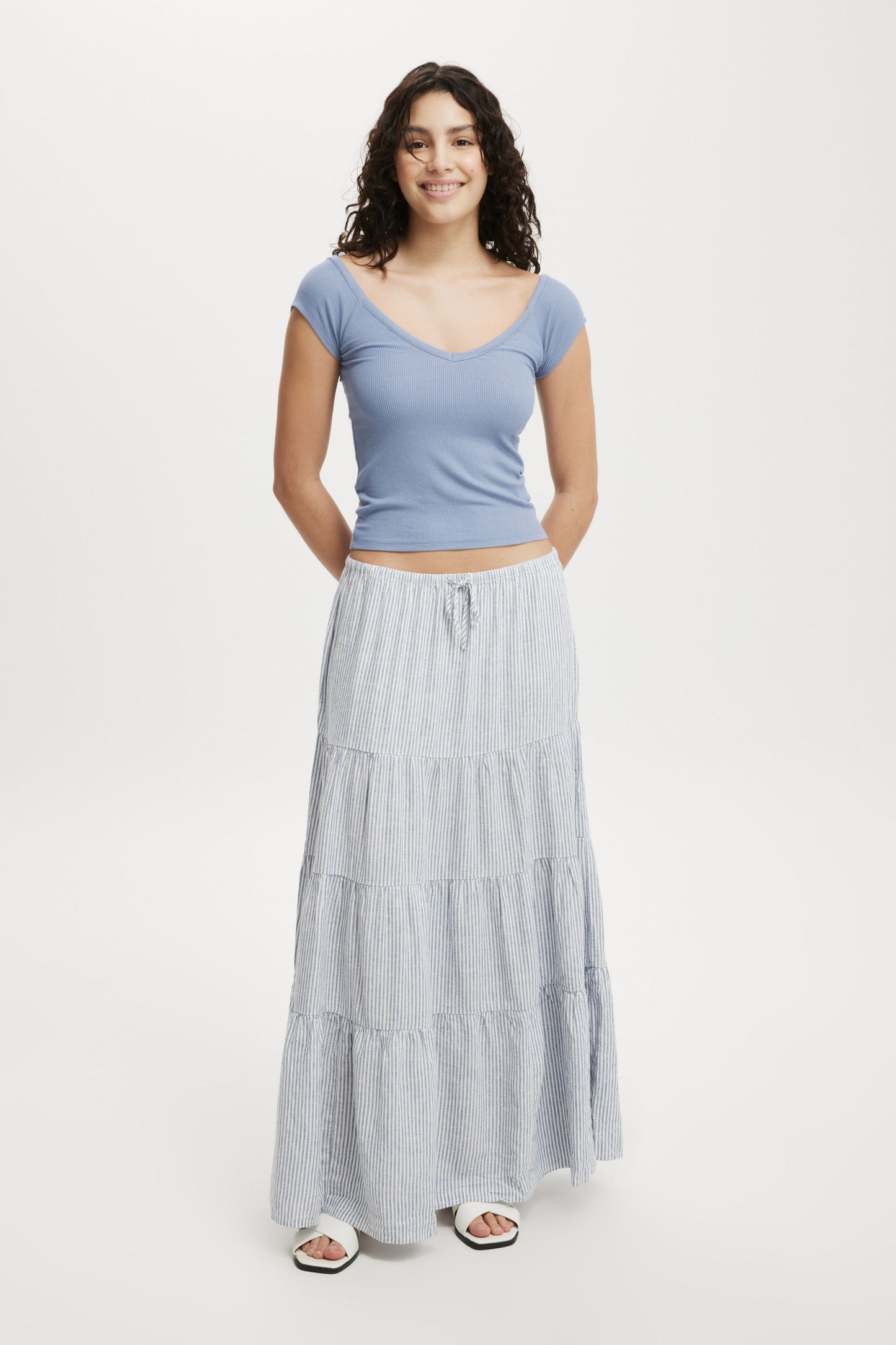 Brooklyn V Neck Short Sleeve