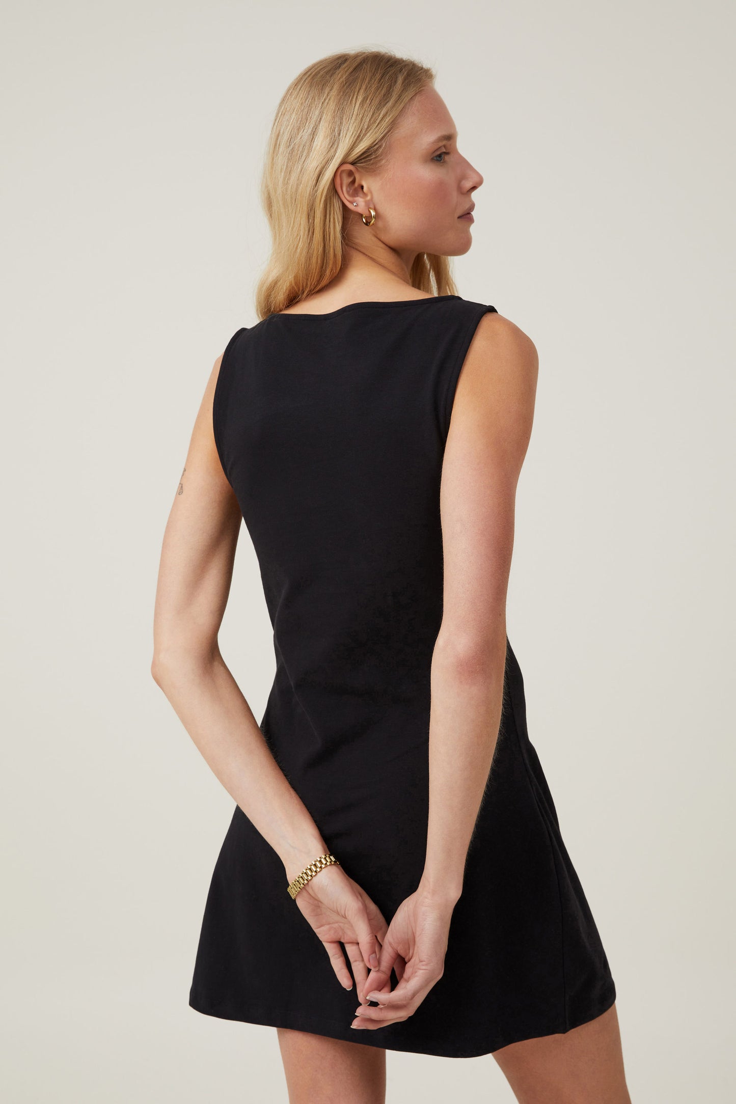 Bella Boat Neck Mini Dress