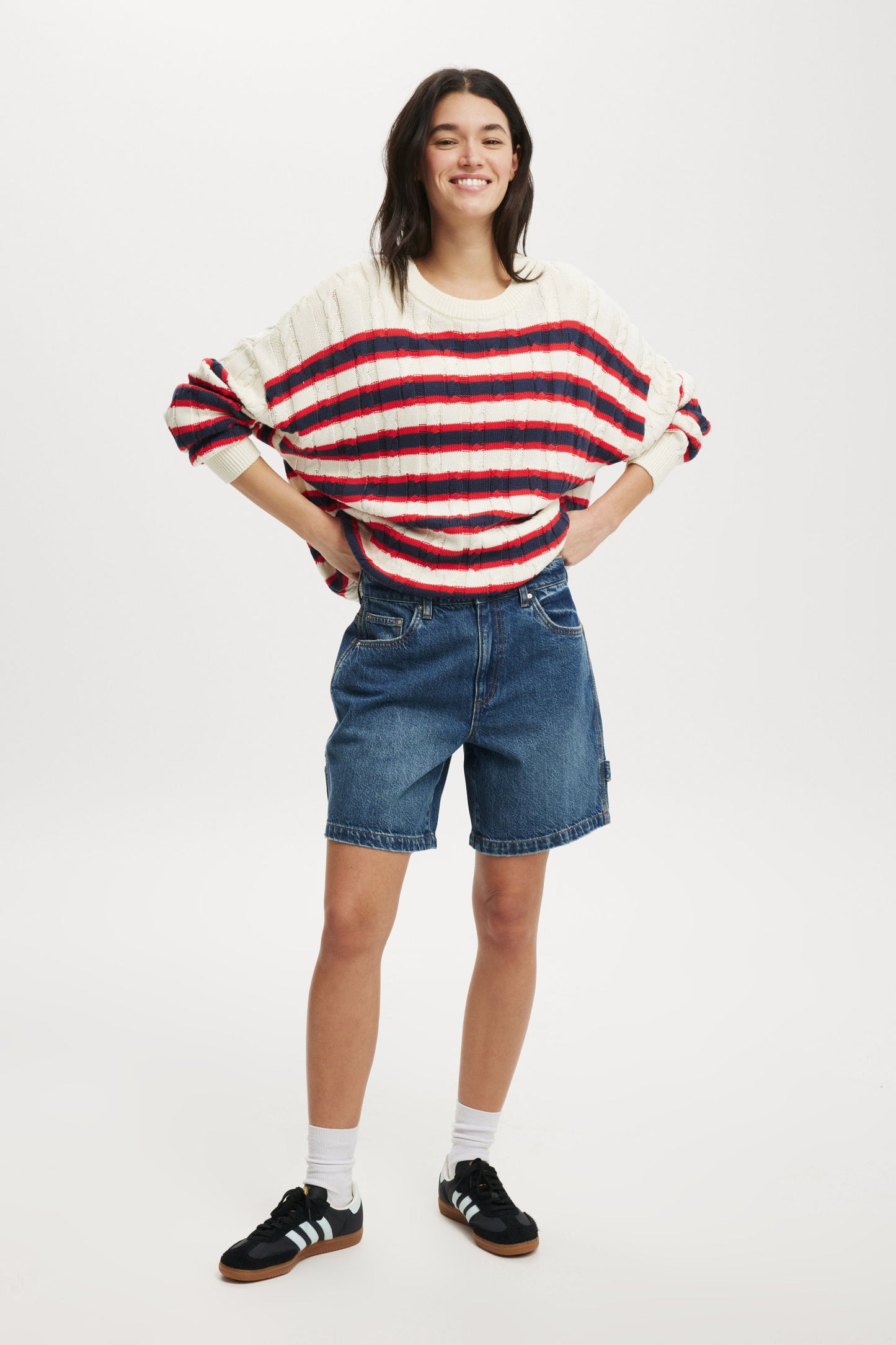 Cotton Crew Neck Pullover