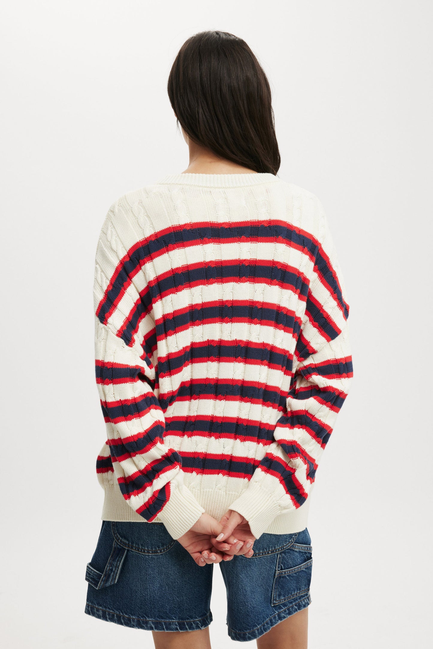 Cotton Crew Neck Pullover