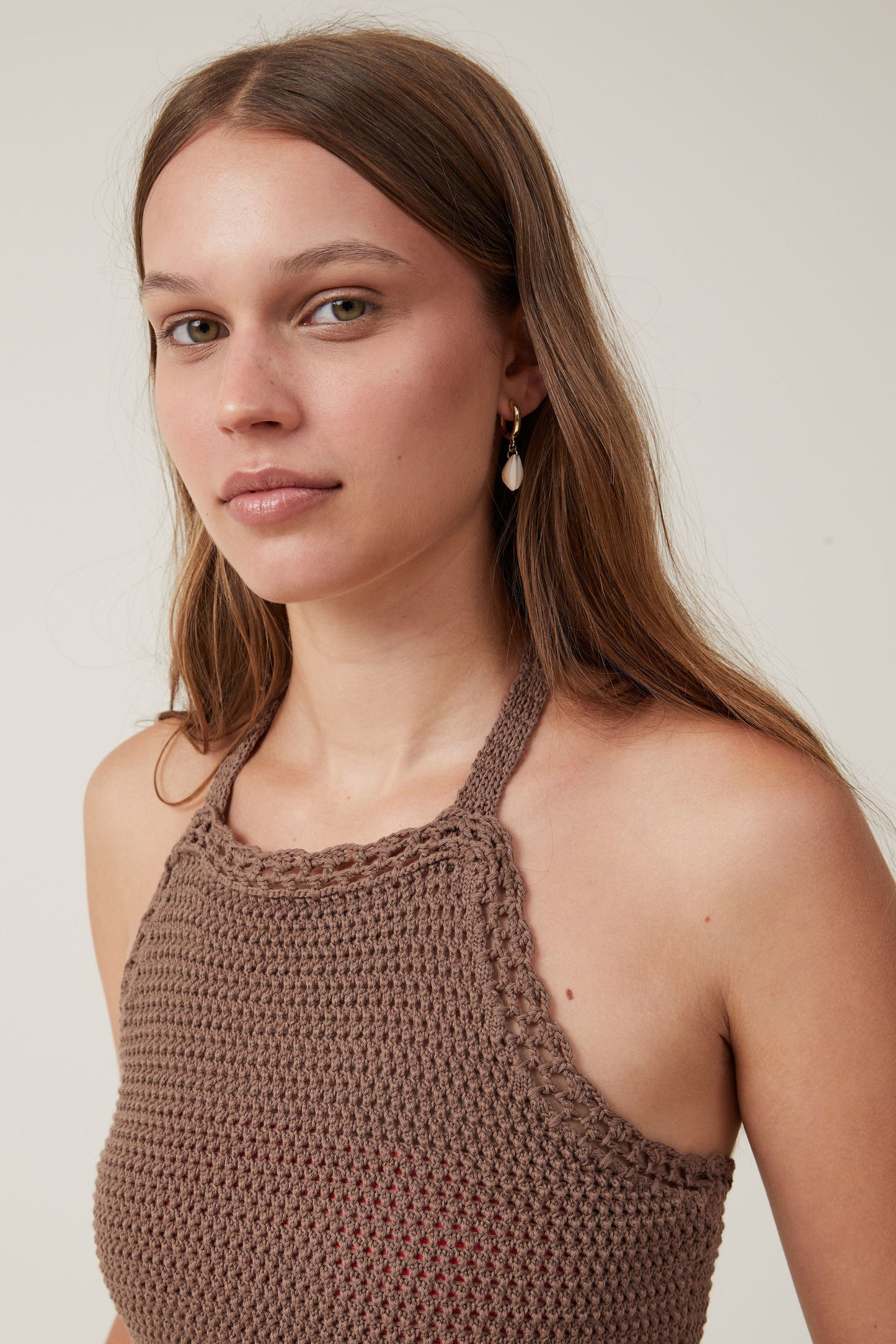 Crochet Scallop Halter Knit