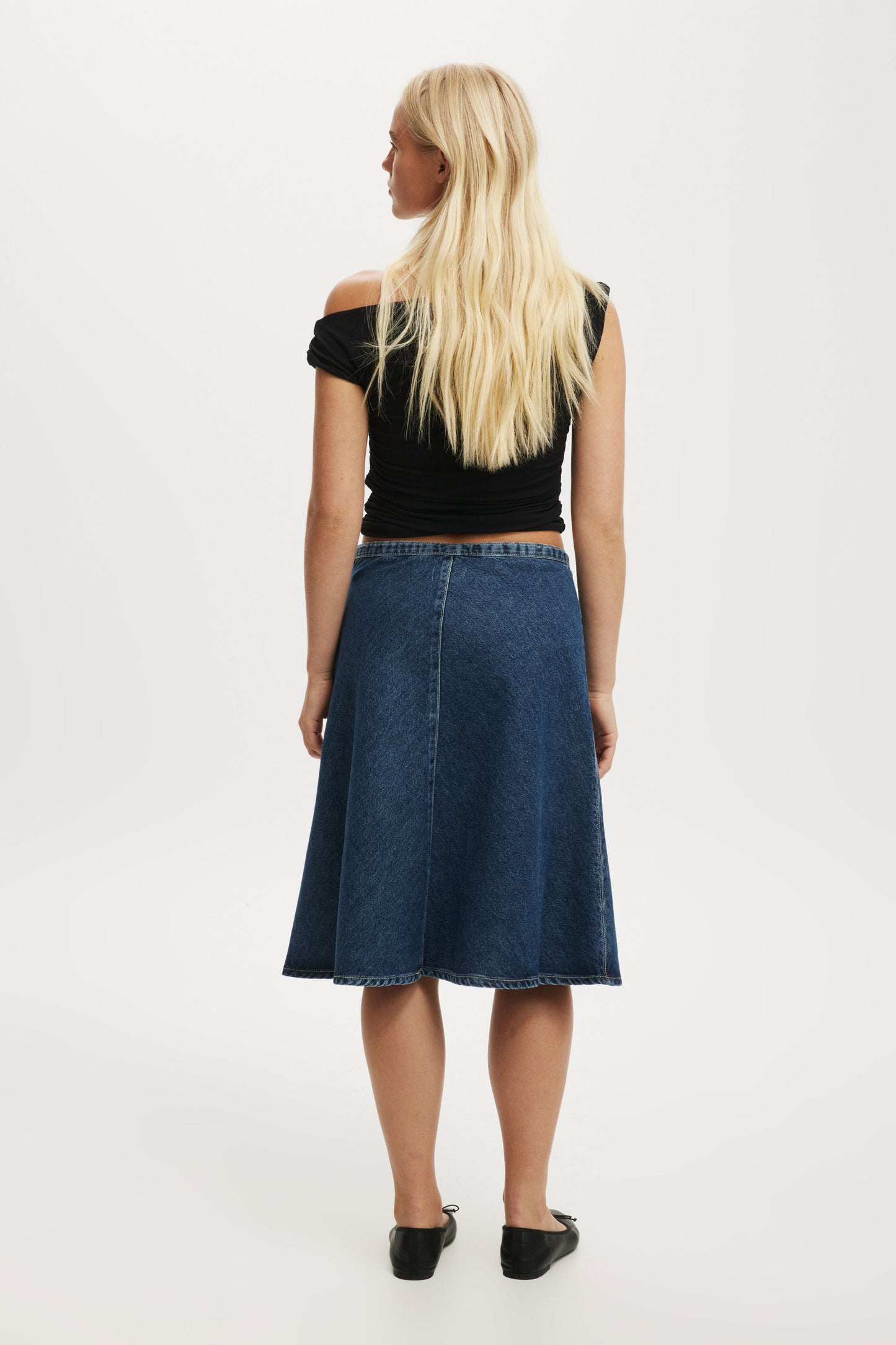 Gigi Denim Midi Skirt