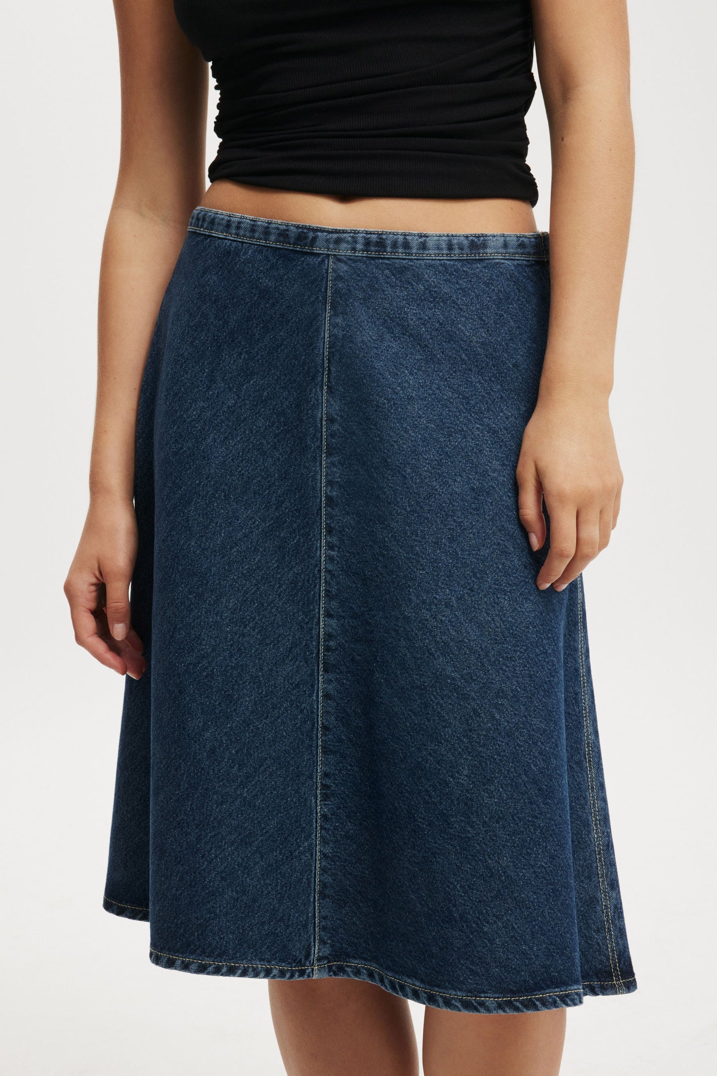 Gigi Denim Midi Skirt