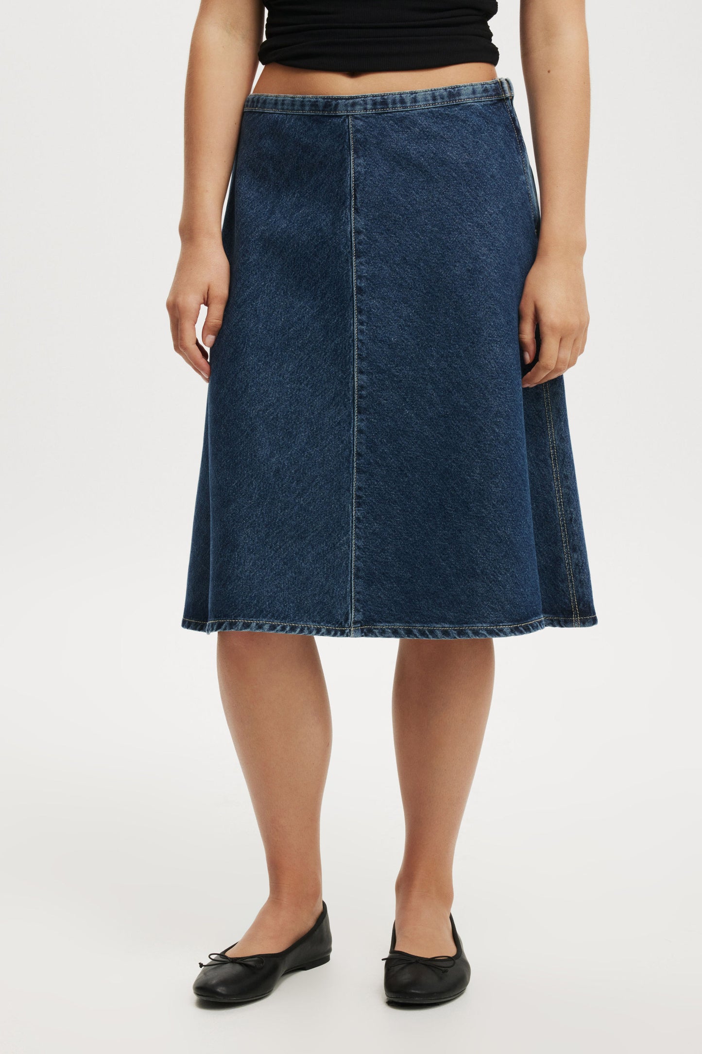 Gigi Denim Midi Skirt