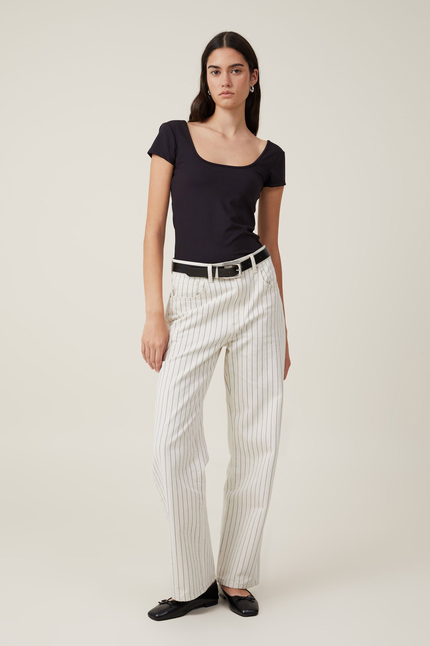 Emily Double Scoop Short Sleeve