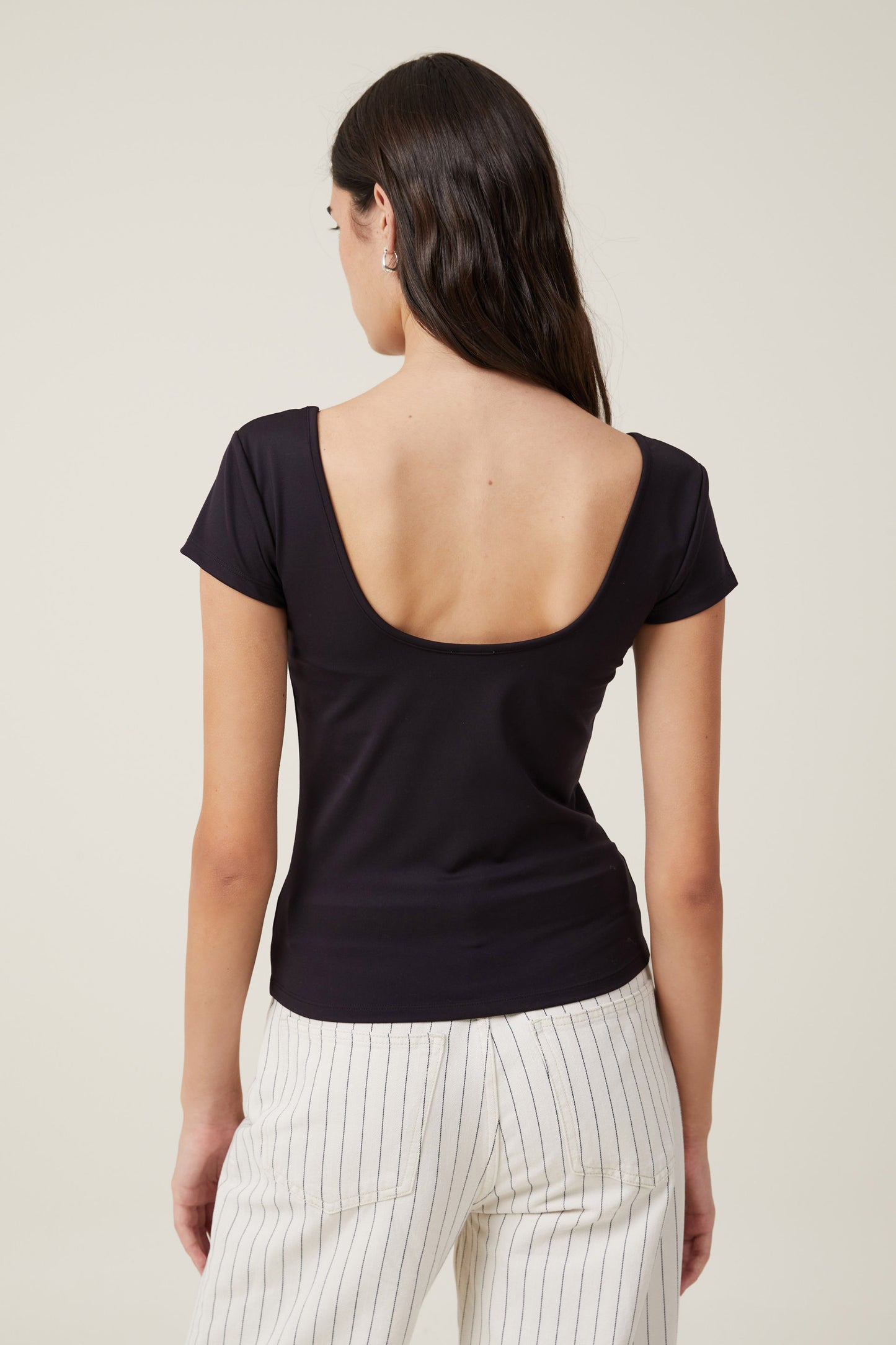 Emily Double Scoop Short Sleeve