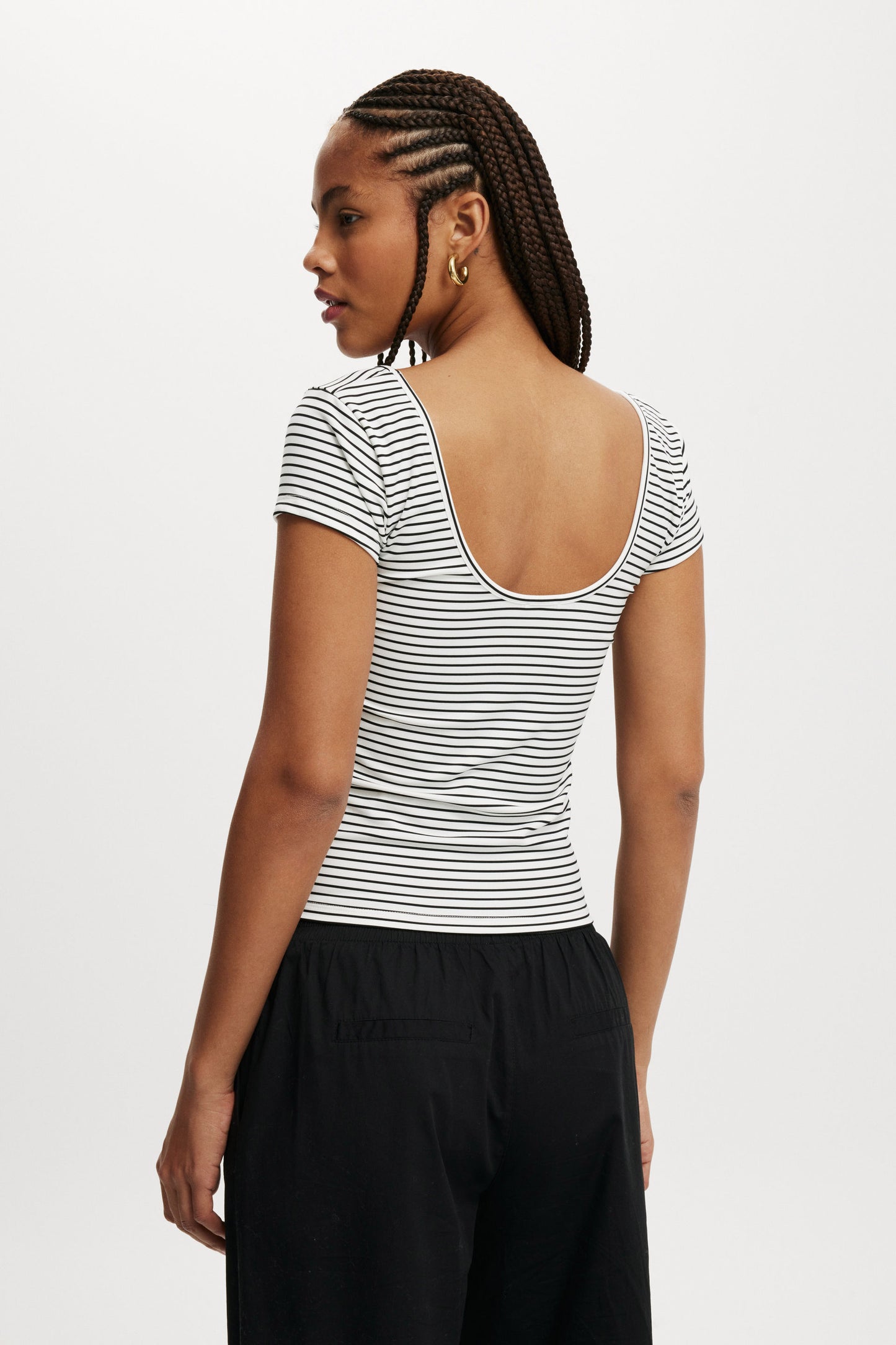 Emily Double Scoop Short Sleeve