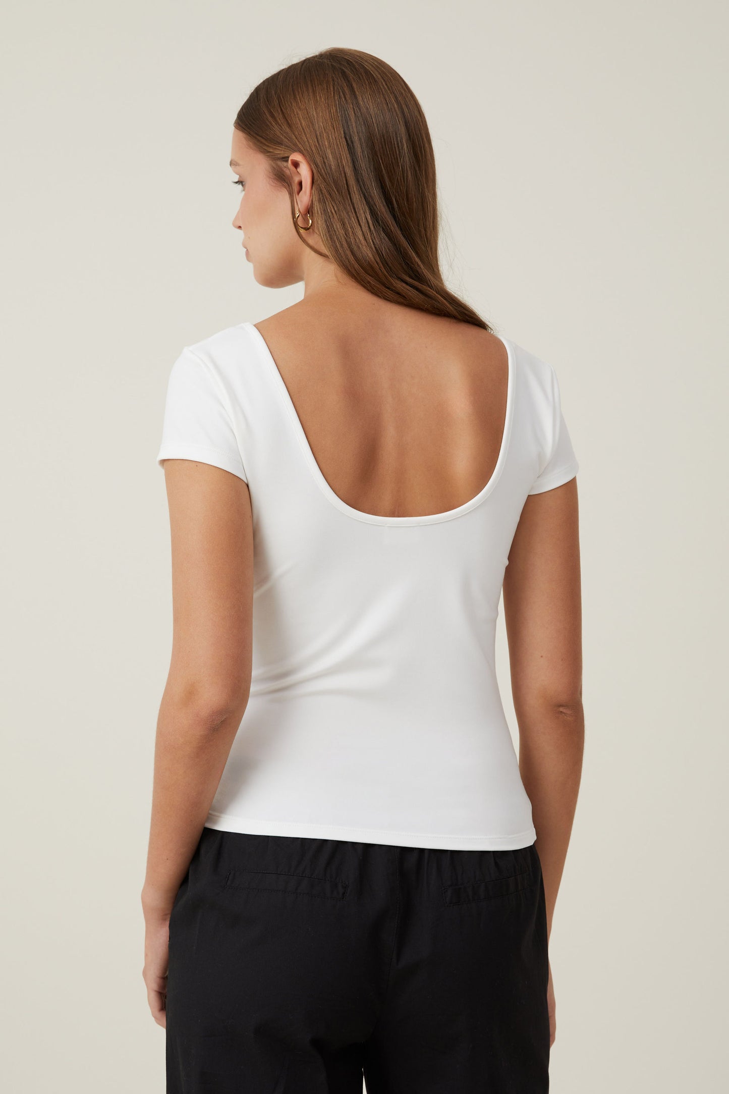 Emily Double Scoop Short Sleeve