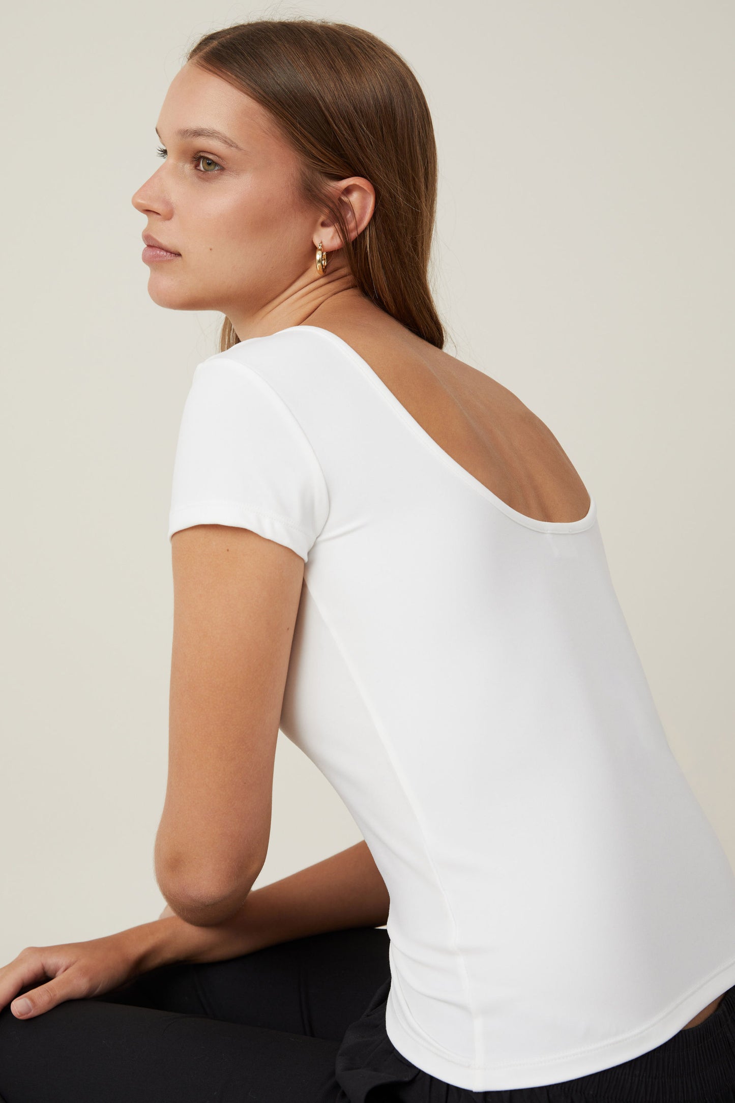 Emily Double Scoop Short Sleeve