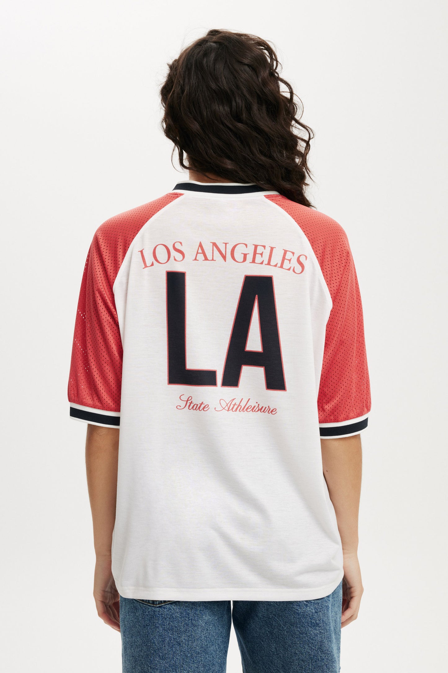 Oversized V Neck Raglan Jersey