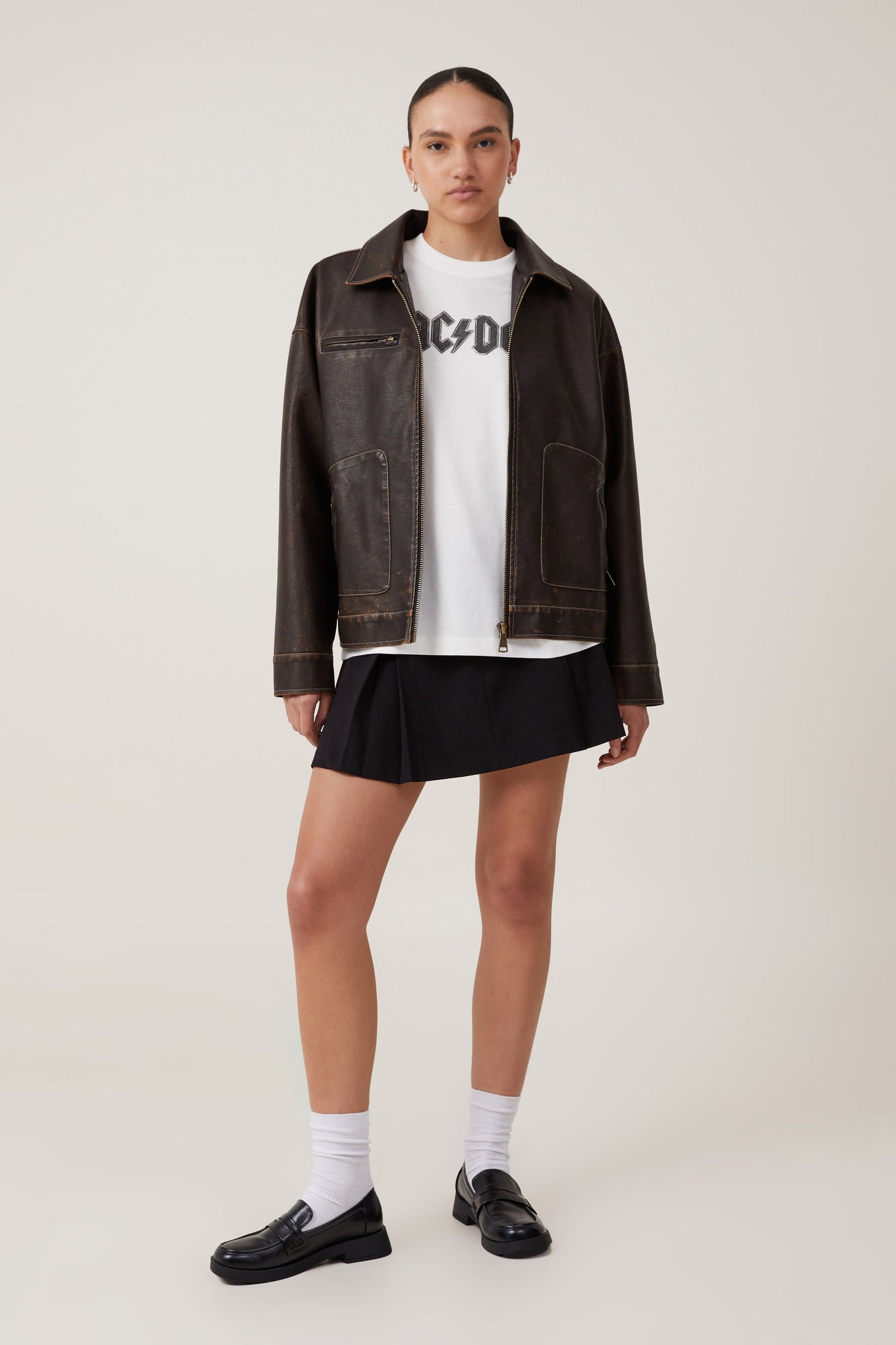 Acdc Boxy Graphic Tee