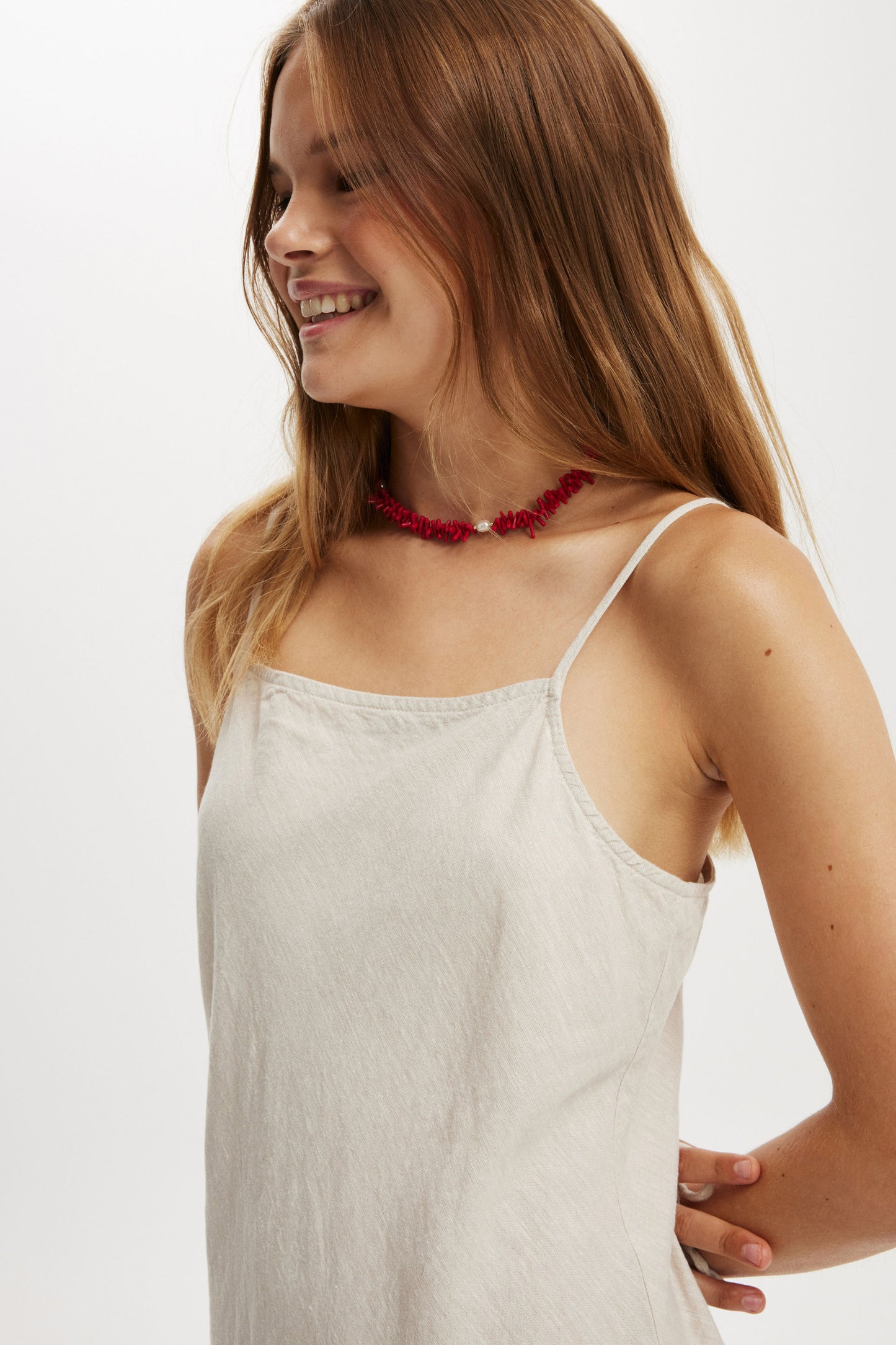 Haven Straight Neck Midi Dress