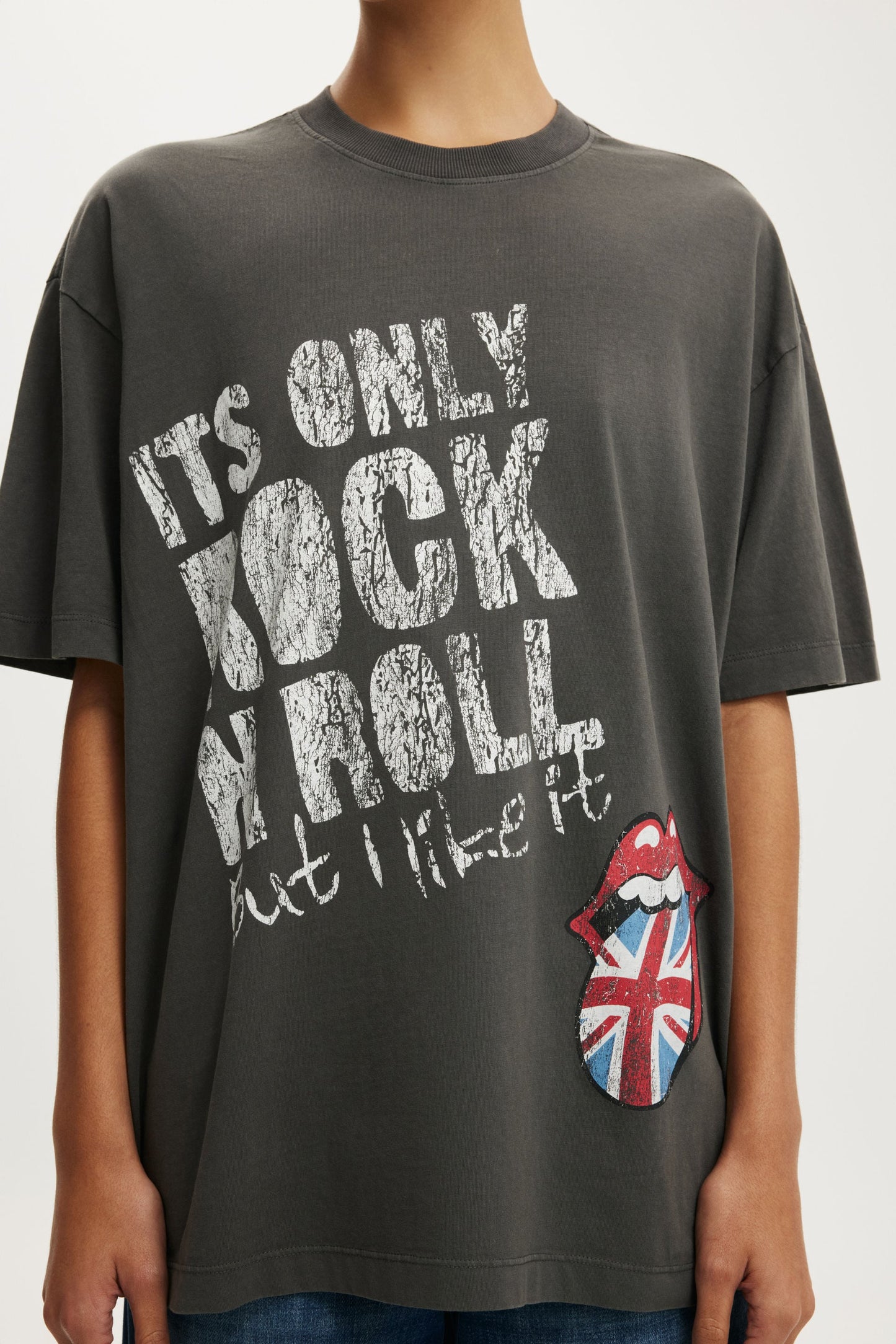 The Rolling Stones Music Boxy Graphic Tee